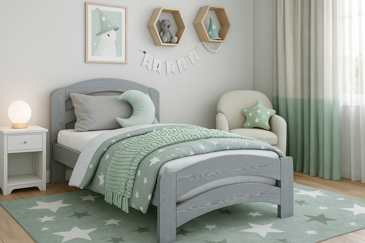 Children's Single Wooden Bed Frame Dala (F10)
