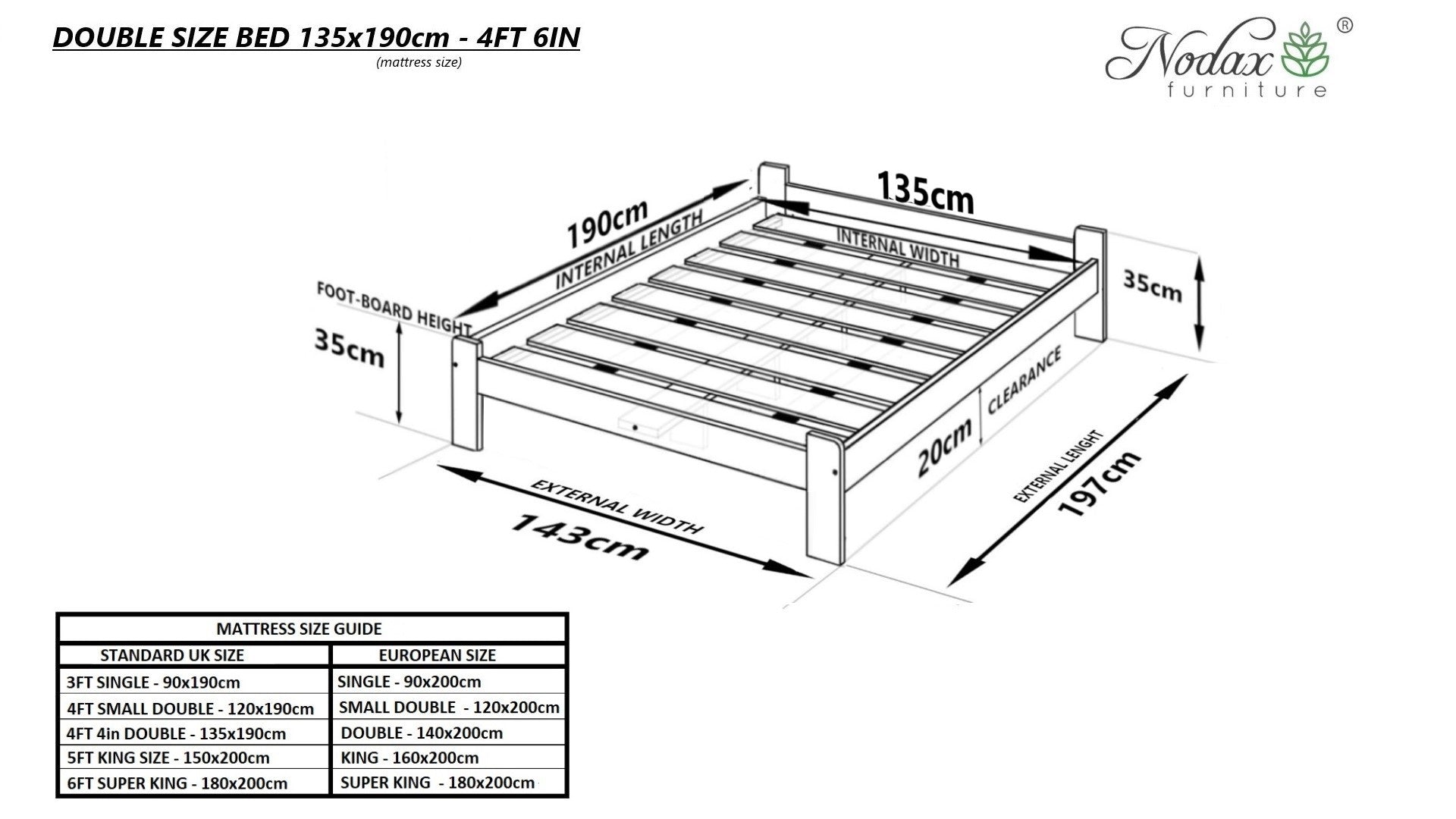 Double-bed-frame-Kappa-dimensions