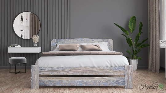 Wooden-bed-frame-Aurora-grey-washed