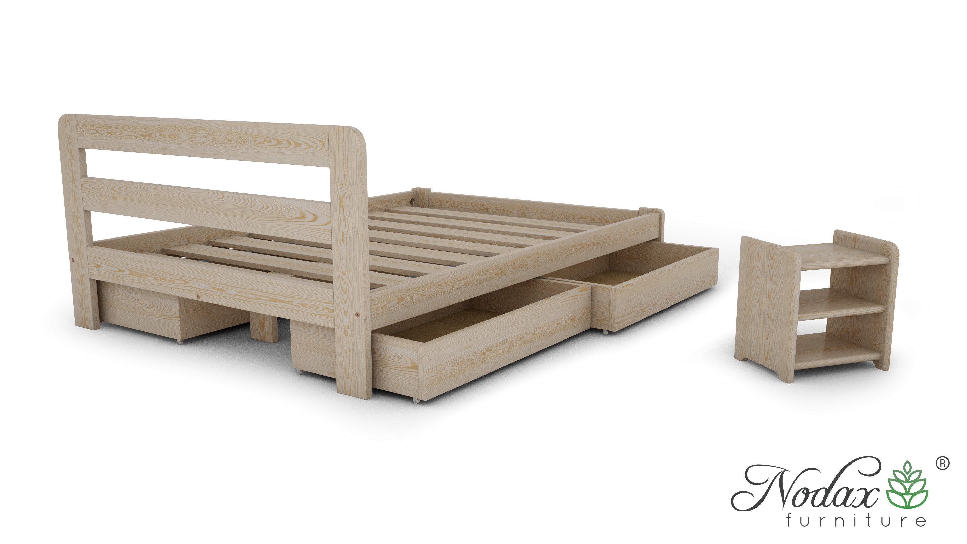 Wooden-bed-frame-Aurora-slats-bedside
