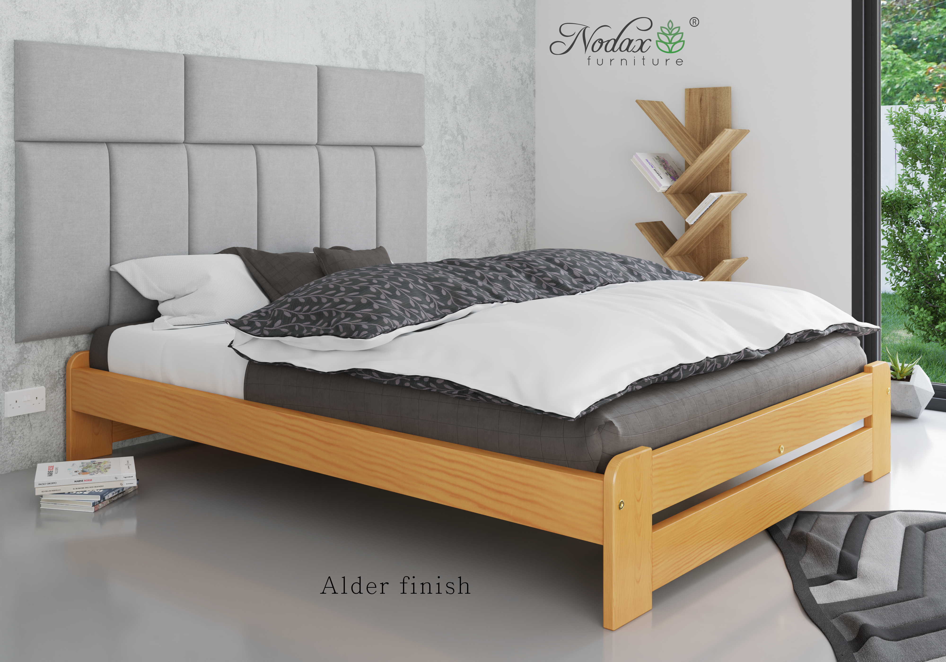 Wooden-bed-frame-Vega-Alder-King-size