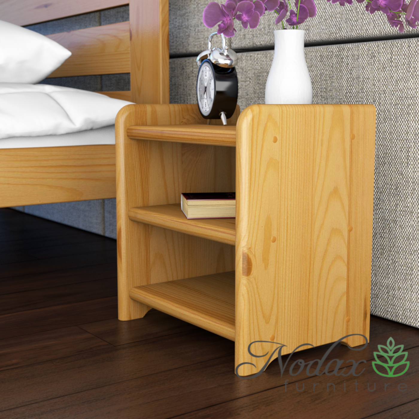 Wooden-solid-bedside-cabinet-alder-B5