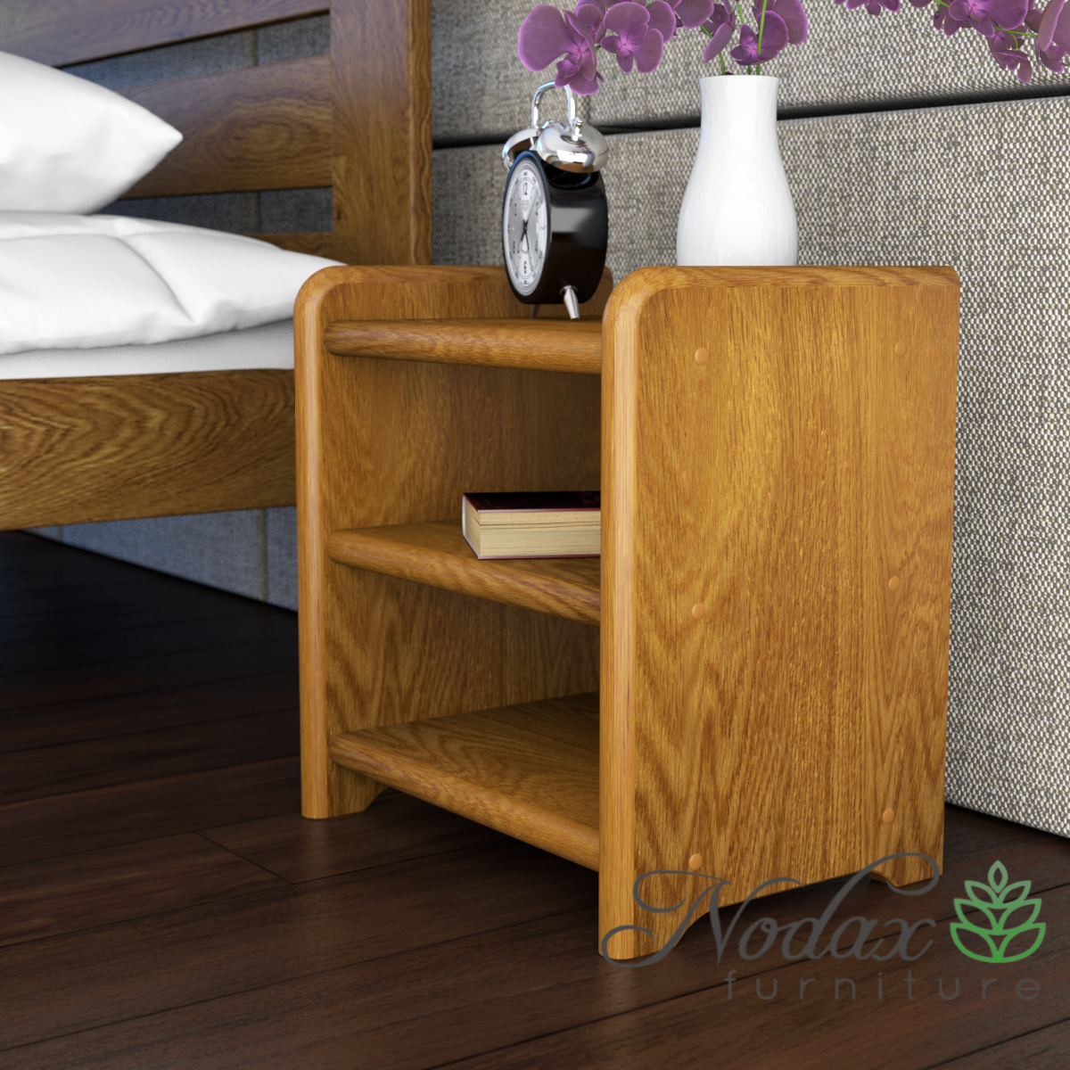 Wooden-solid-bedside-cabinet-oak-B5