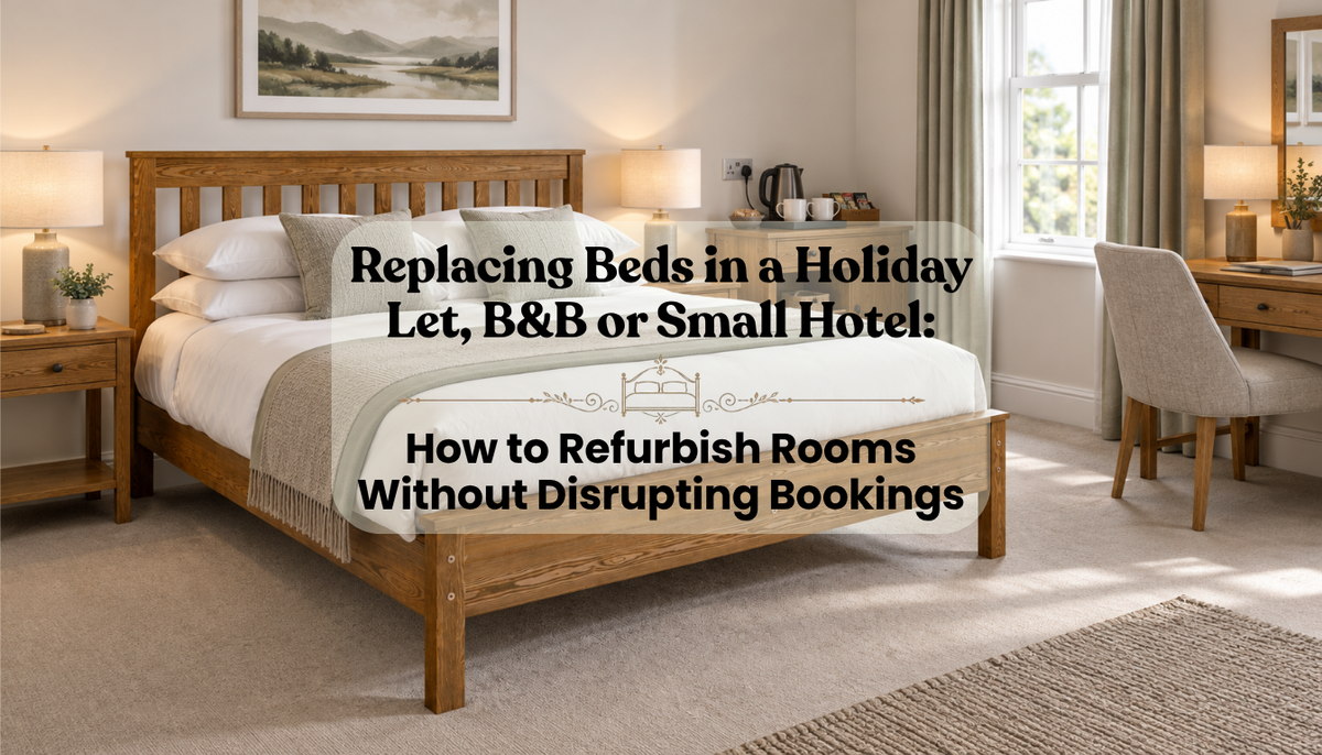 Replacing Beds in a Holiday Let, B&B or Small Hotel: How to Refurbish Rooms Without Disrupting Bookings