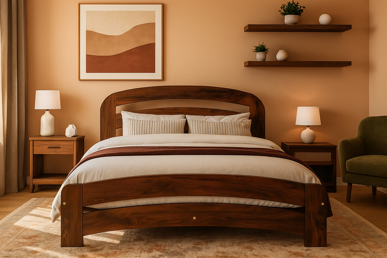 Wooden Bed Frame Dala (F10)