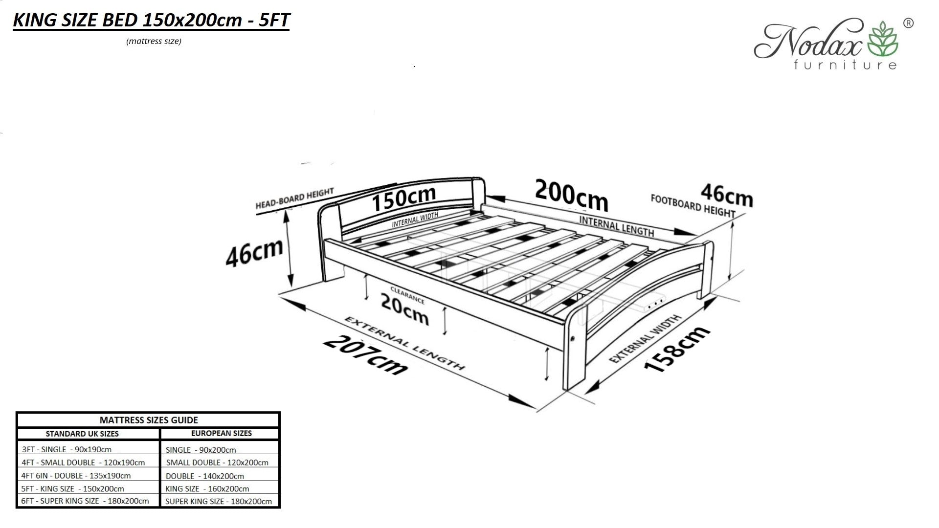 Wooden bed frame Ursa Major (F12)