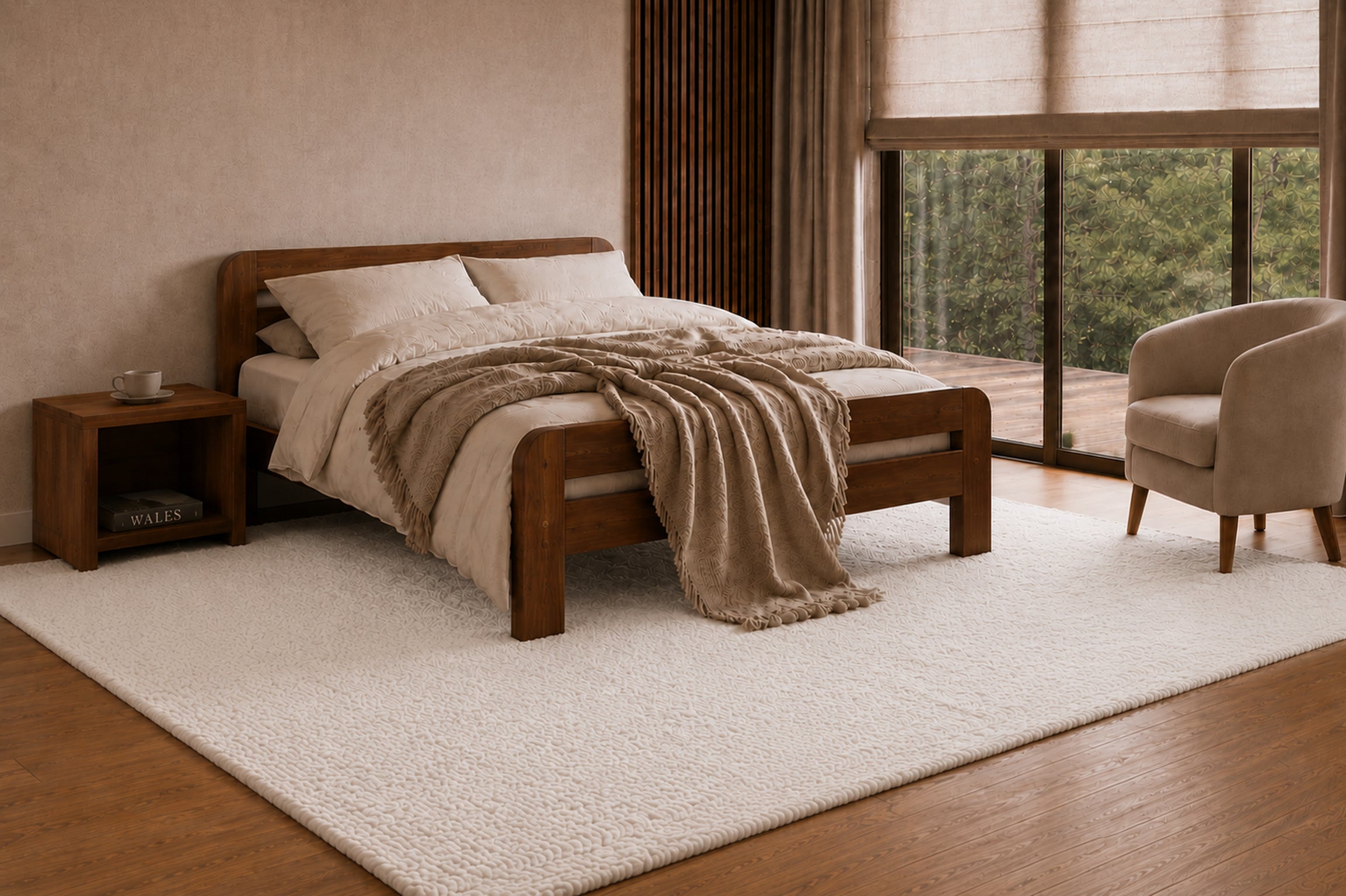 Wooden Bed Frame Nordic Sky (F2)