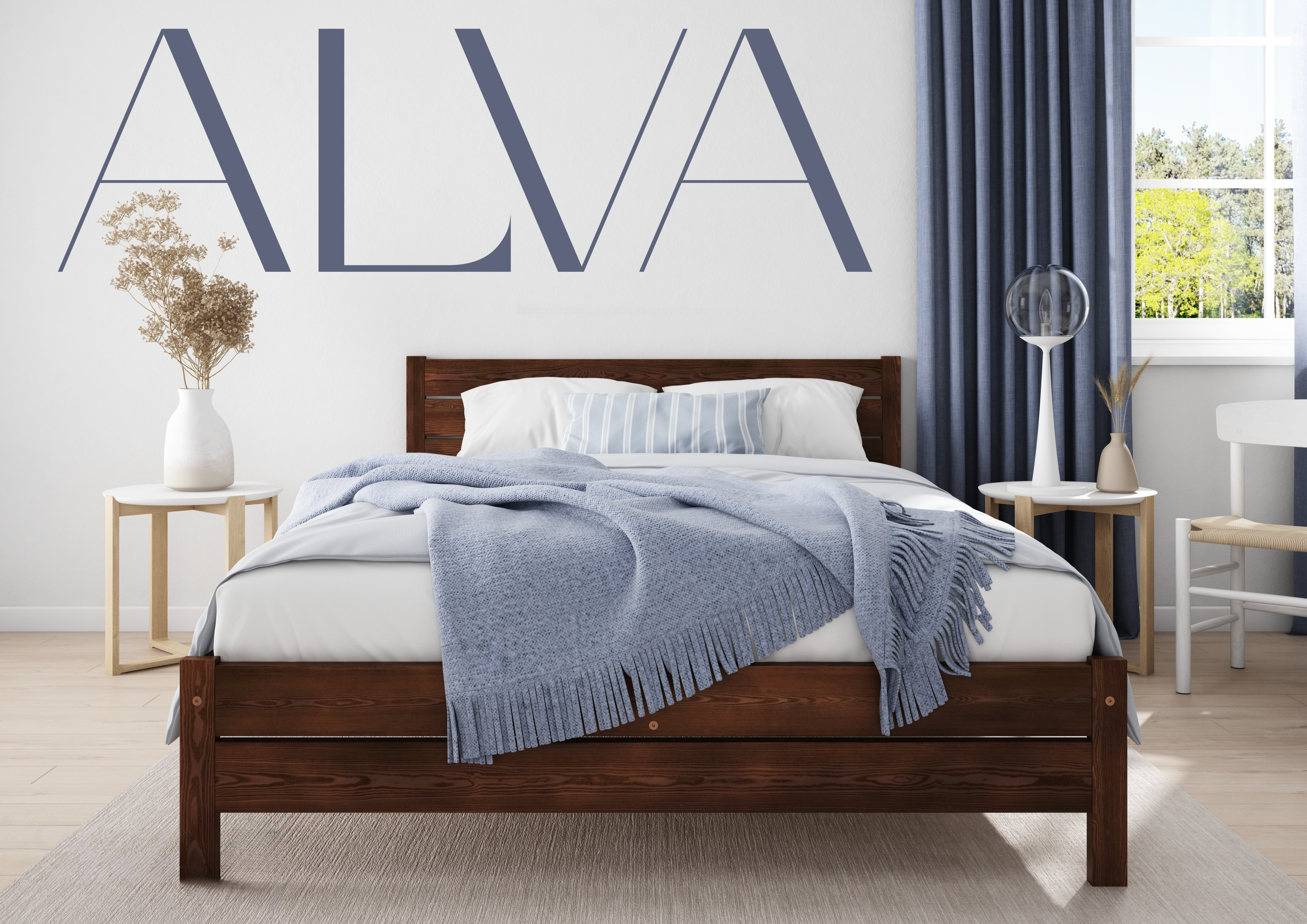Wooden Bed Frame Alva (F3)