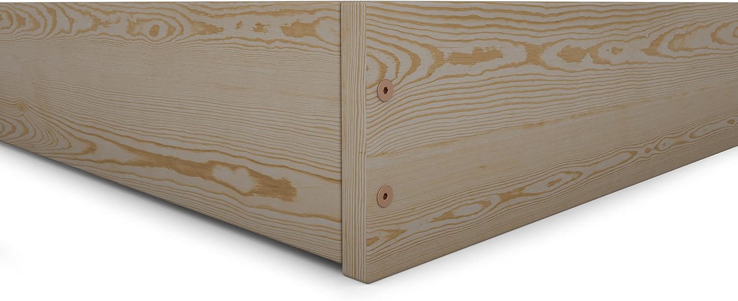 Nodax F9 Zen platform bed with slats, includes all screws, fixings and rachet screwdriver, solid wood bed frame