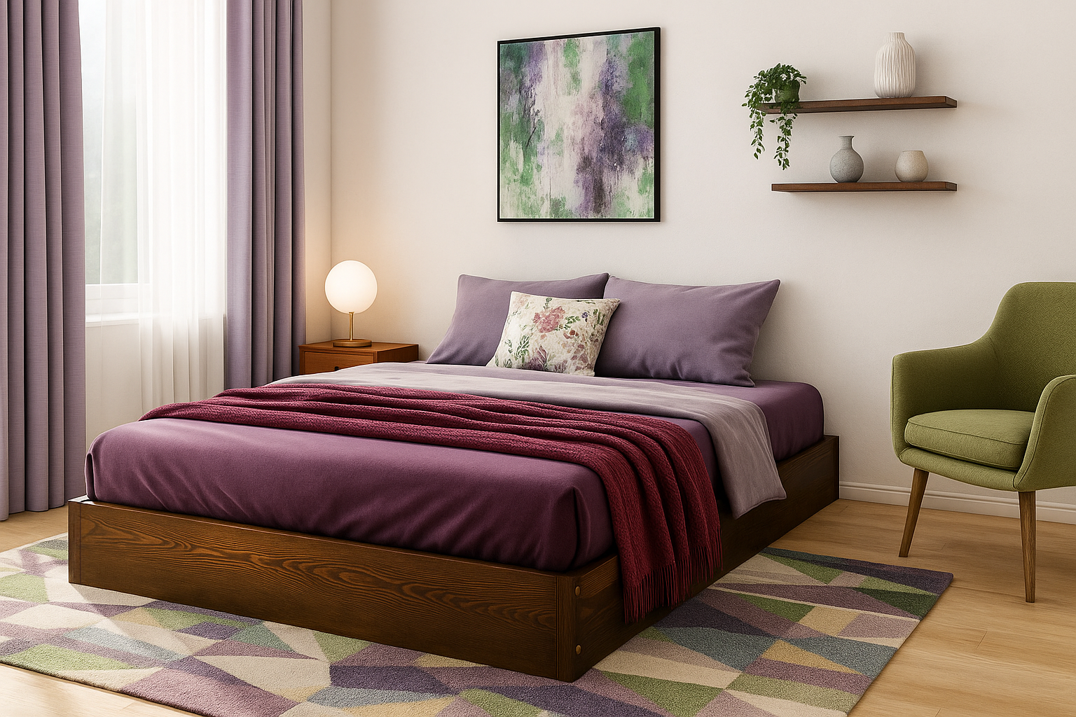 Wooden Bed Frame Zen (F9)