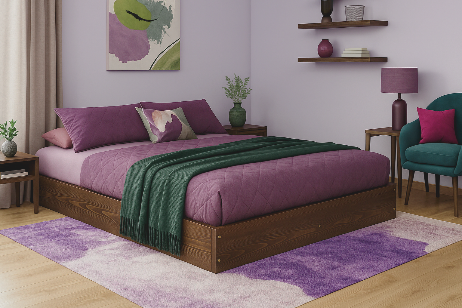 Wooden Bed Frame Zen (F9)