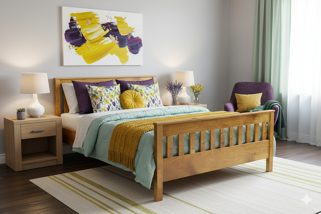 Wooden Bed Frame Hercules (F16)
