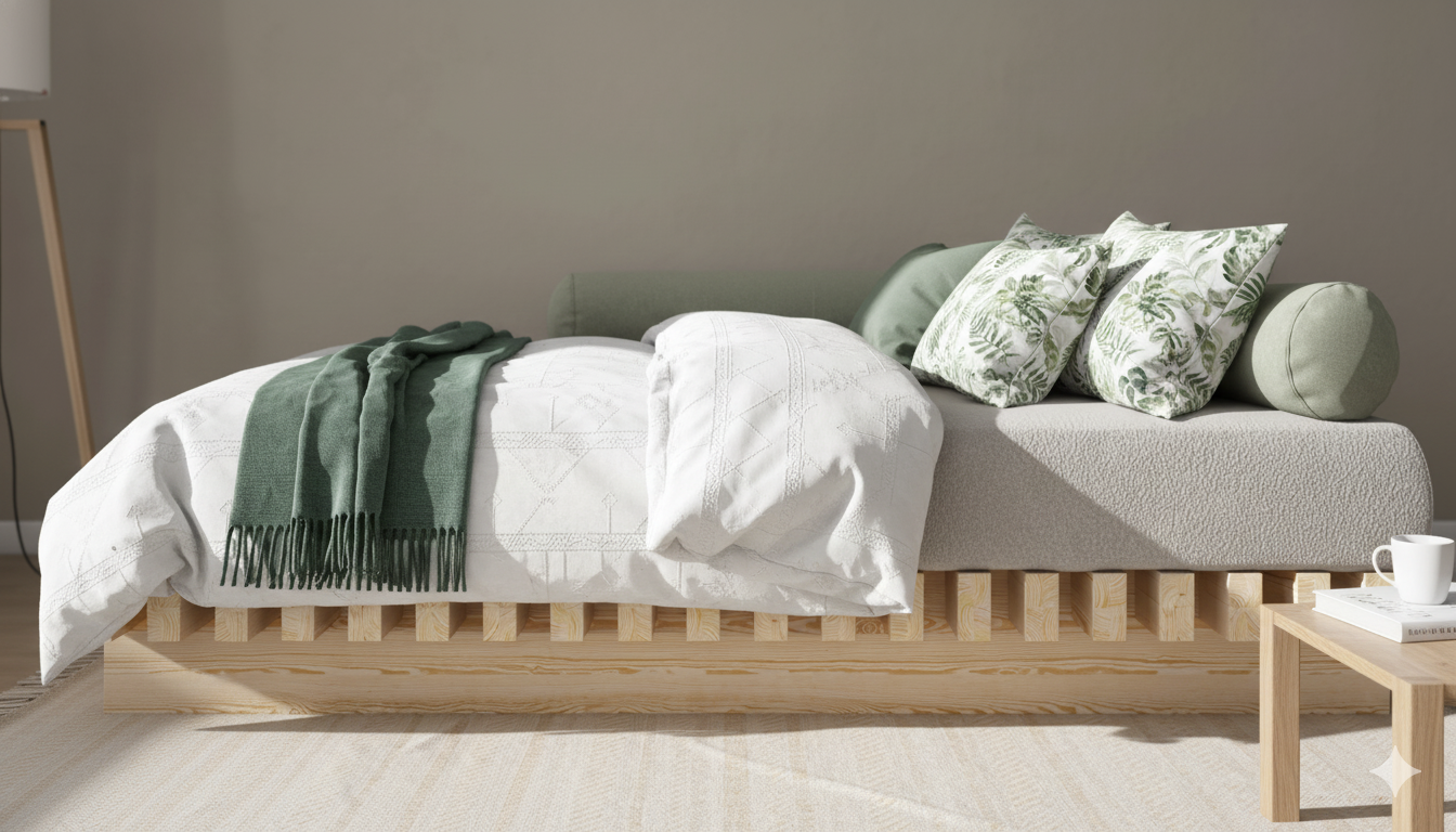 European Size Wooden Bed Frame Sirius (F8)