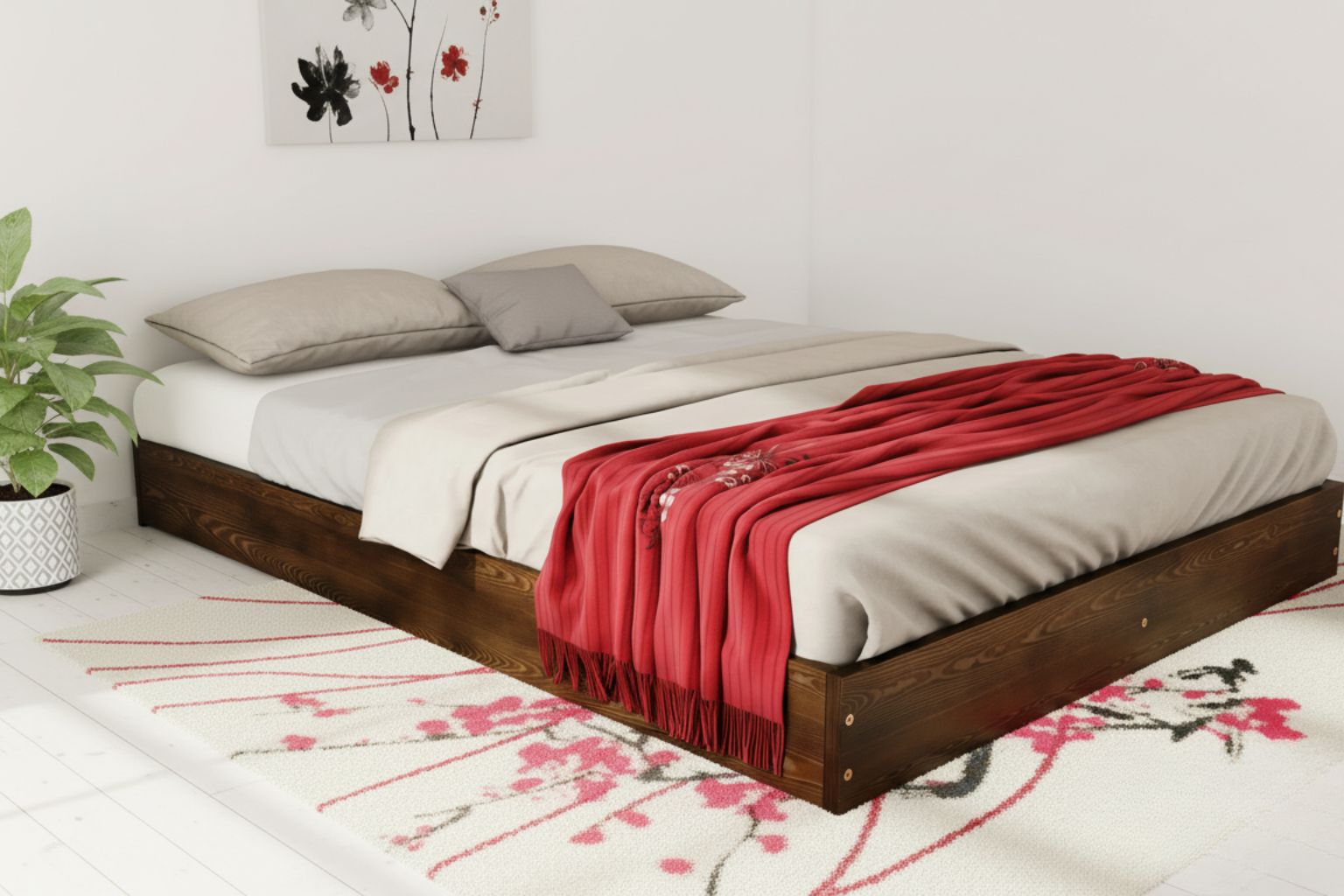 Wooden Bed Frame Zen (F9)