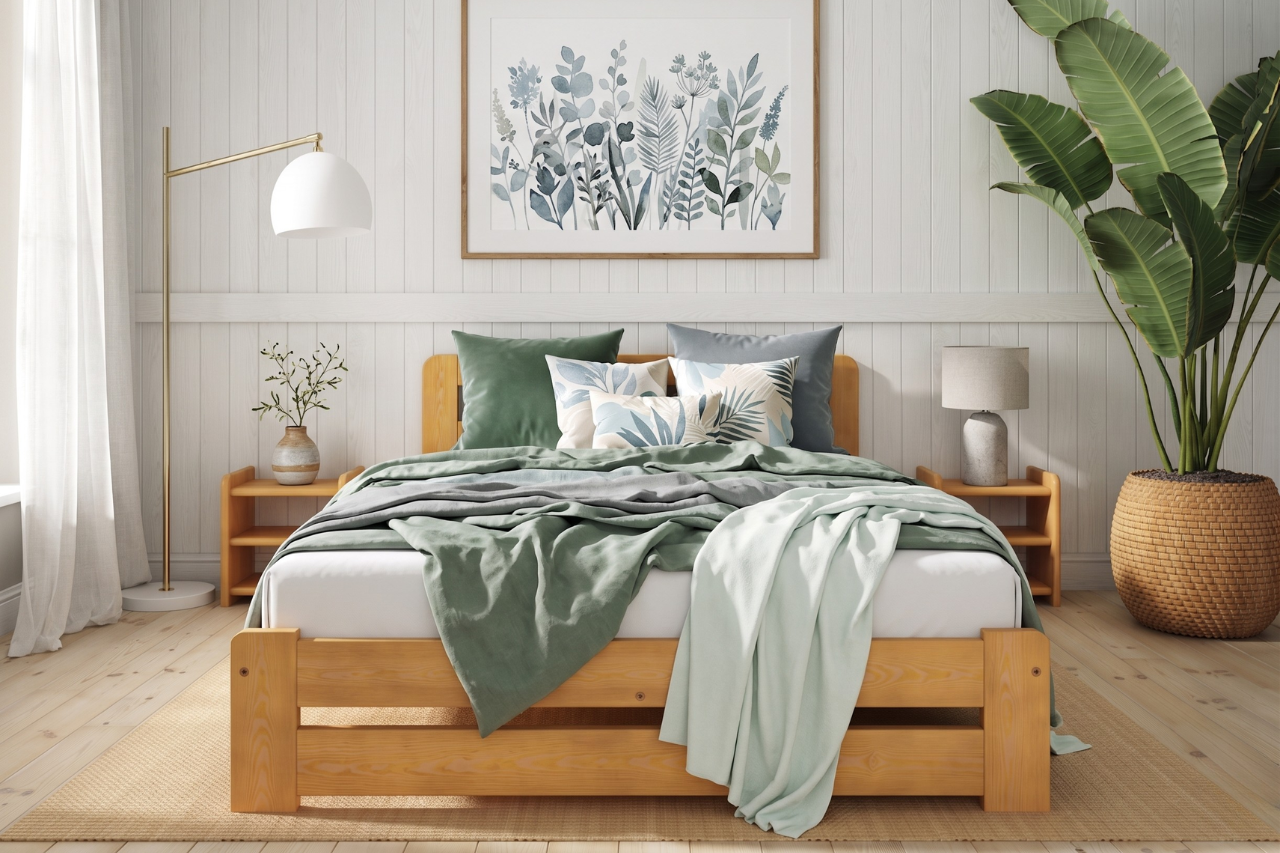 Wooden Bed Frame Aurora (F1)