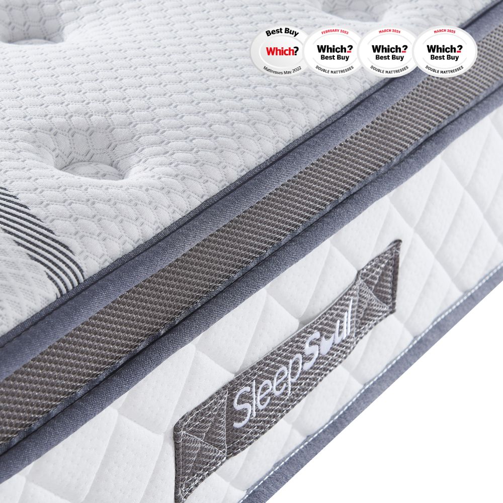 SleepSoul Heaven 1000 Pocket Spring Coolgel Mattress (25cm) Medium/Firm