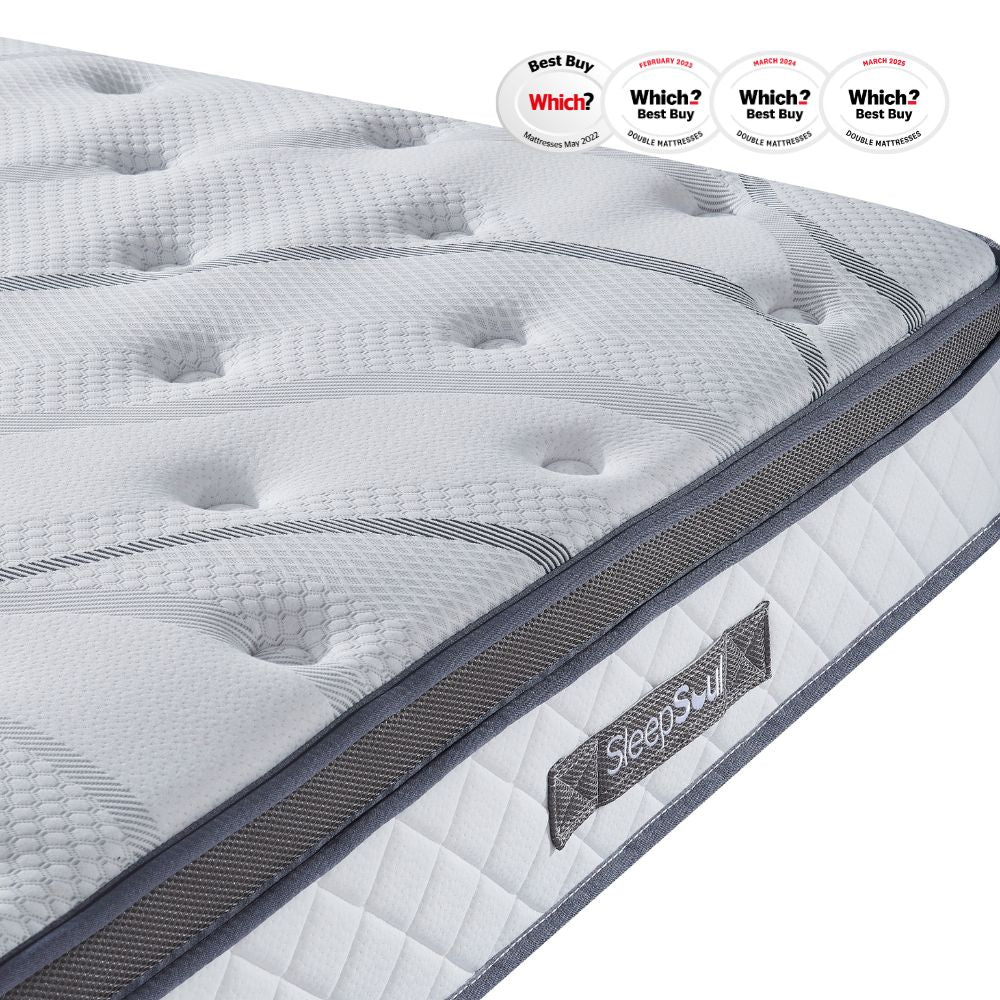 SleepSoul Heaven 1000 Pocket Spring Coolgel Mattress (25cm) Medium/Firm