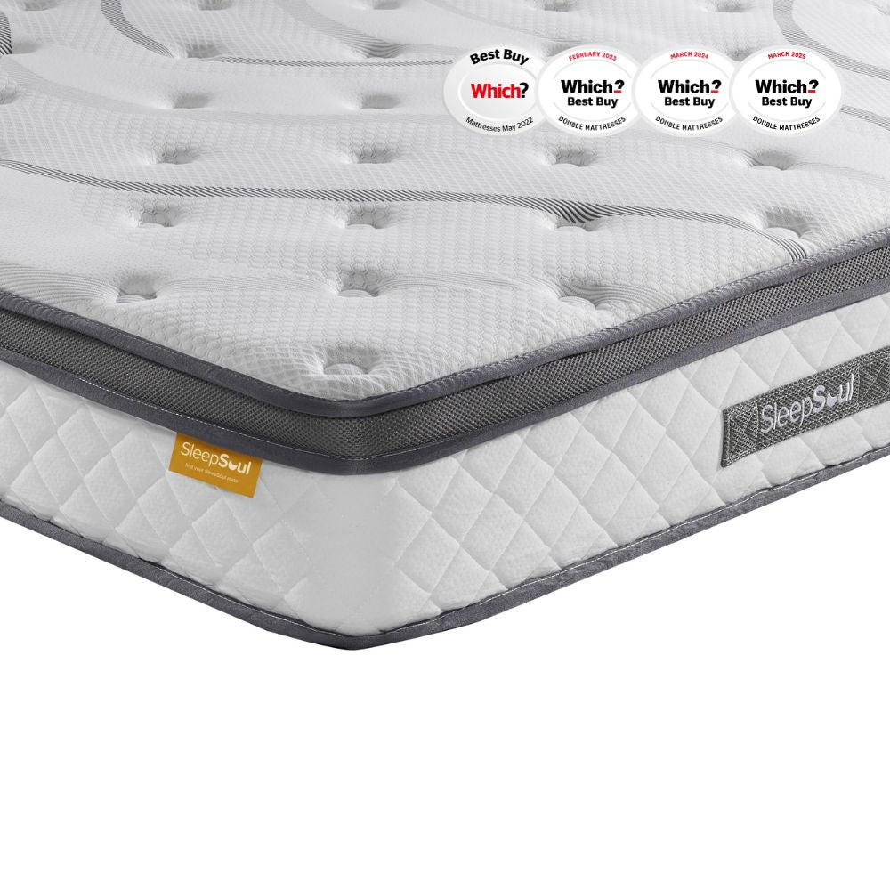 SleepSoul Heaven 1000 Pocket Spring Coolgel Mattress (25cm) Medium/Firm