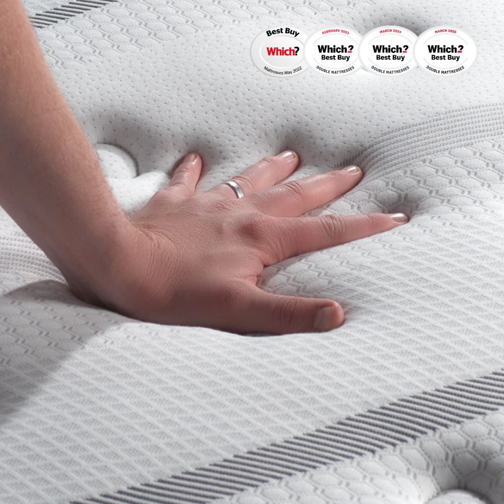 SleepSoul Heaven 1000 Pocket Spring Coolgel Mattress (25cm) Medium/Firm