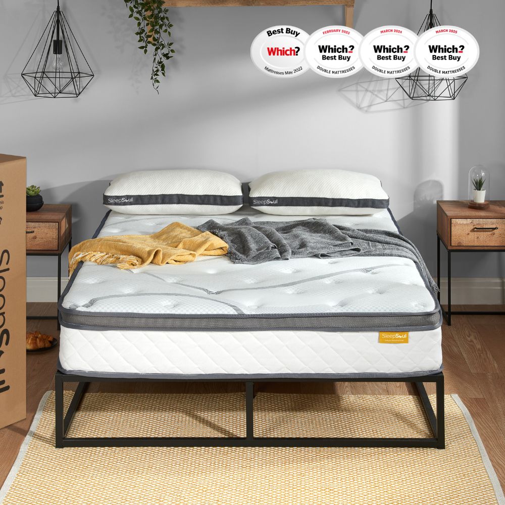 SleepSoul Heaven 1000 Pocket Spring Coolgel Mattress (25cm) Medium/Firm
