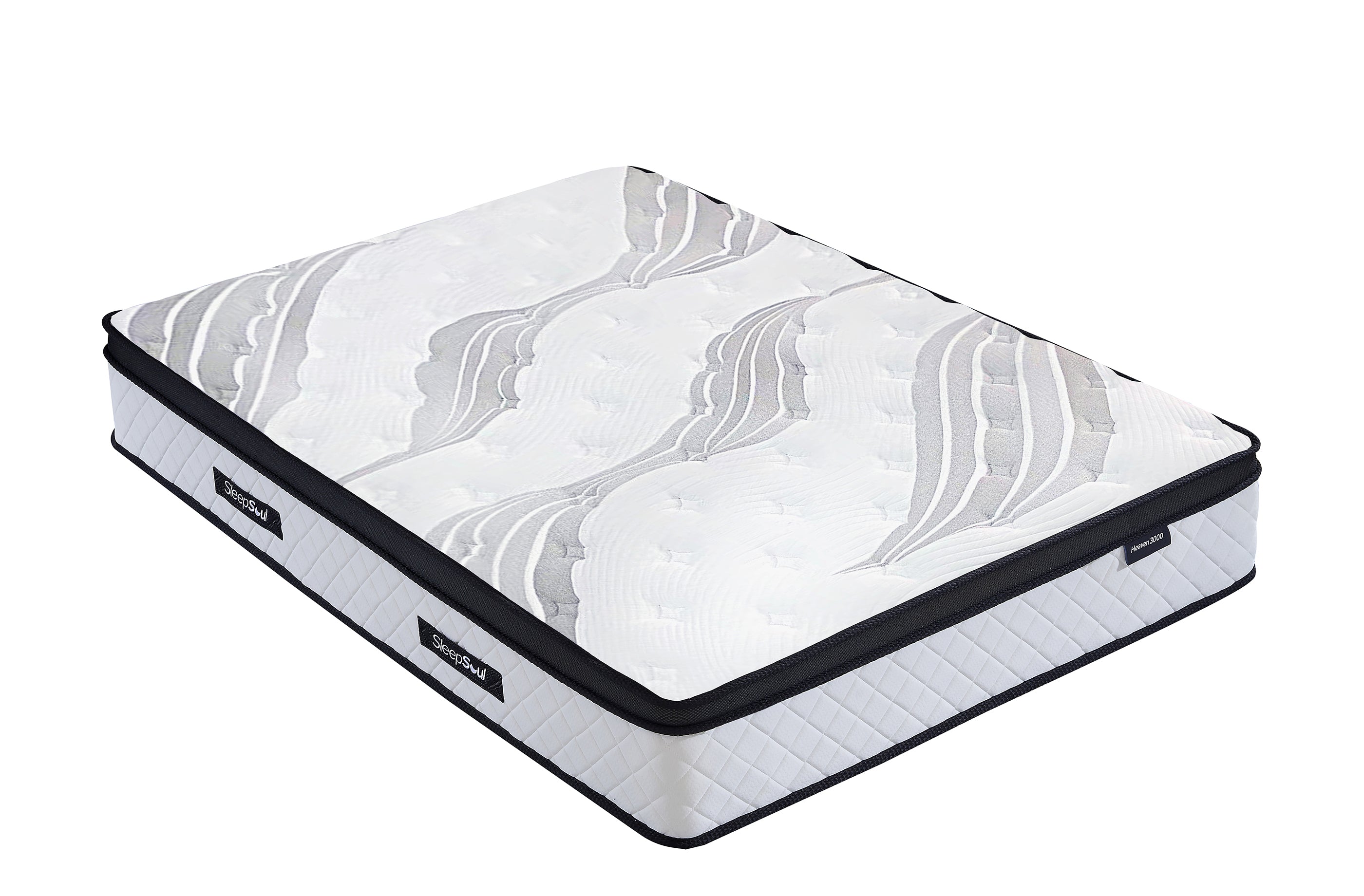 SleepSoul Heaven 3000 pocket spring mattress on white background