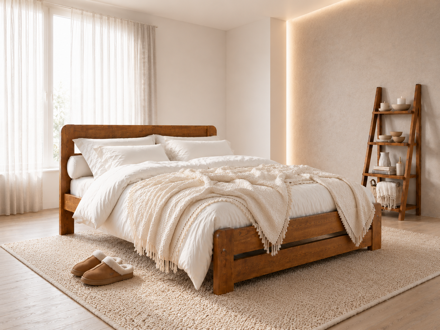 Wooden Bed Frame Aurora (F1)