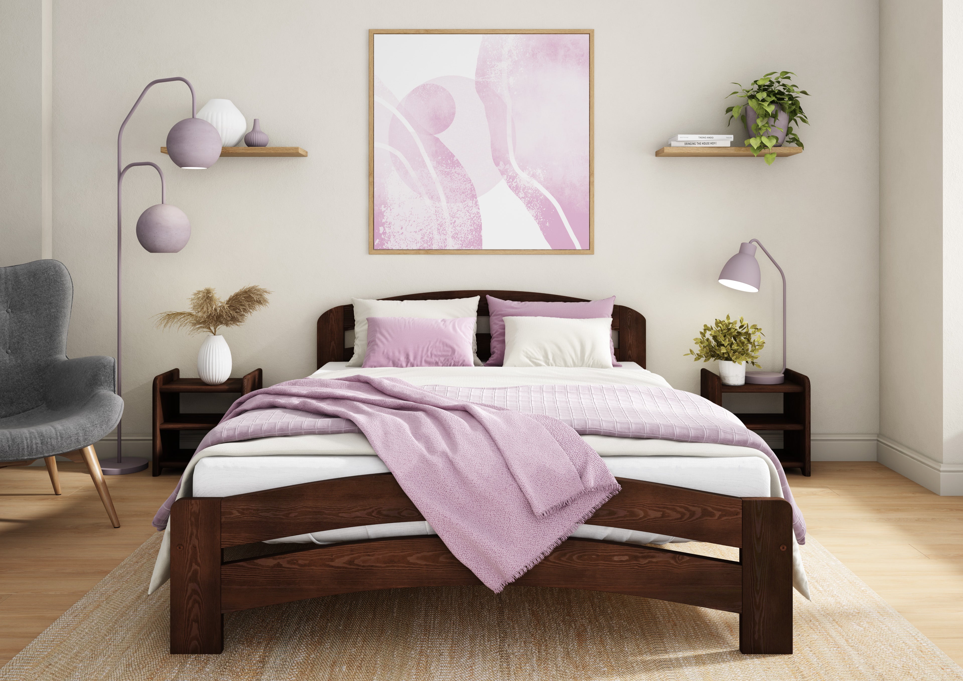 Wooden Bed Frame Dala (F10)