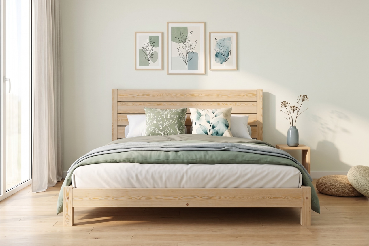 Wooden Bed Frame Shibui (F15)