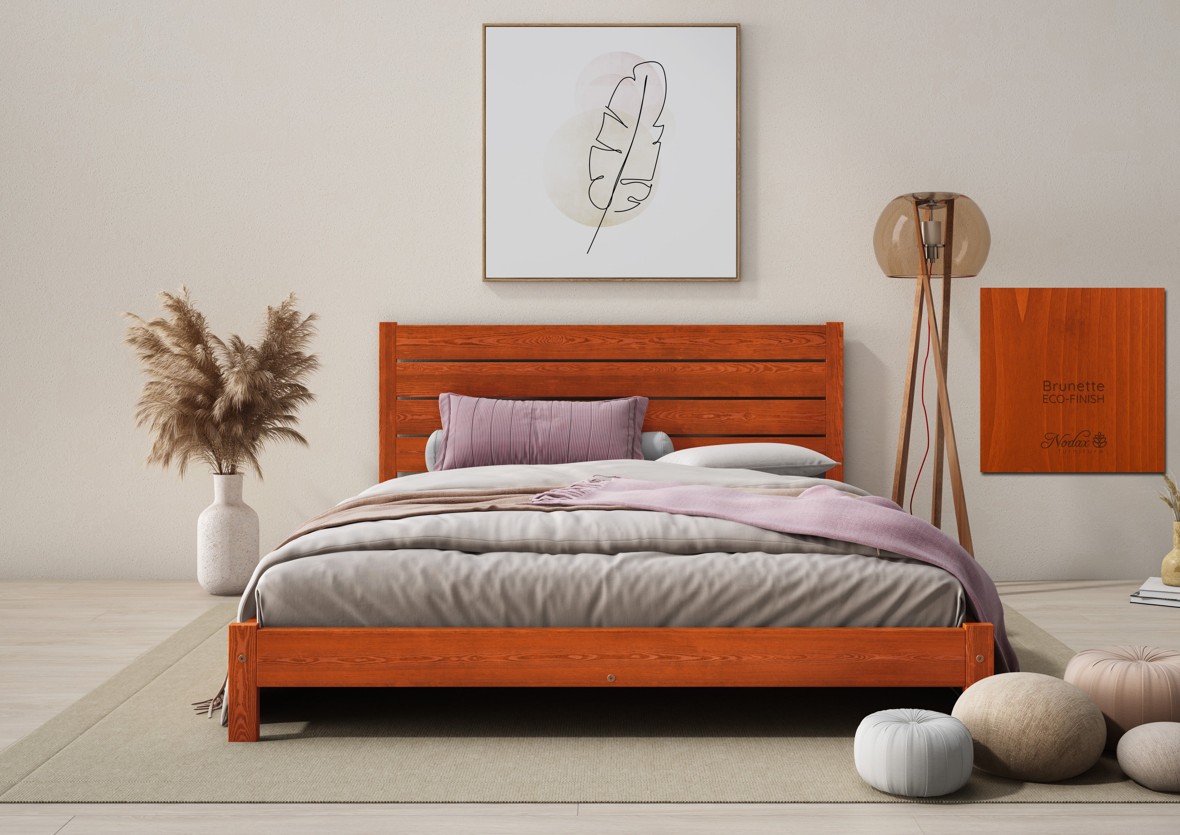 Eco-Finish Colour Wooden Bed Frame Shibui (F15)
