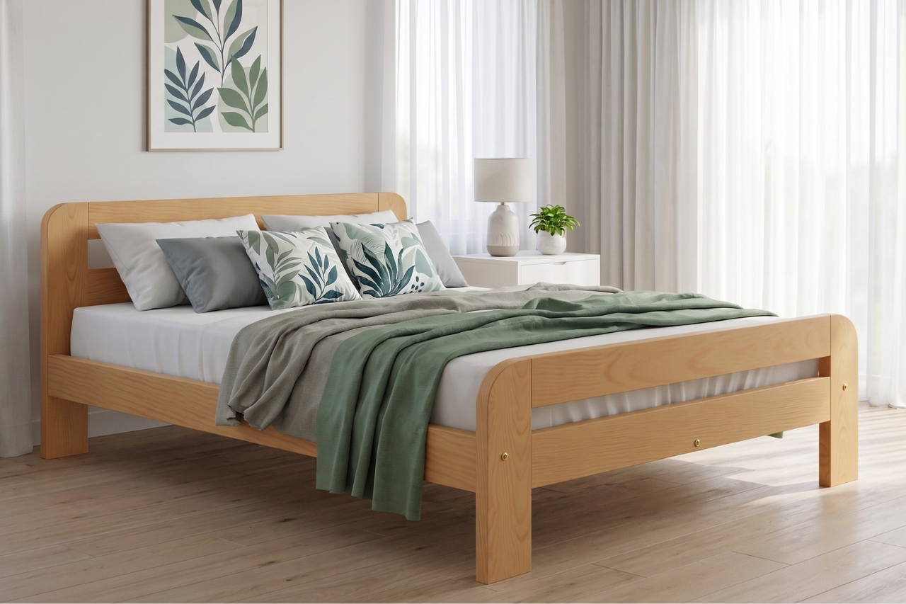 Wooden Bed Frame Nordic Sky (F2)