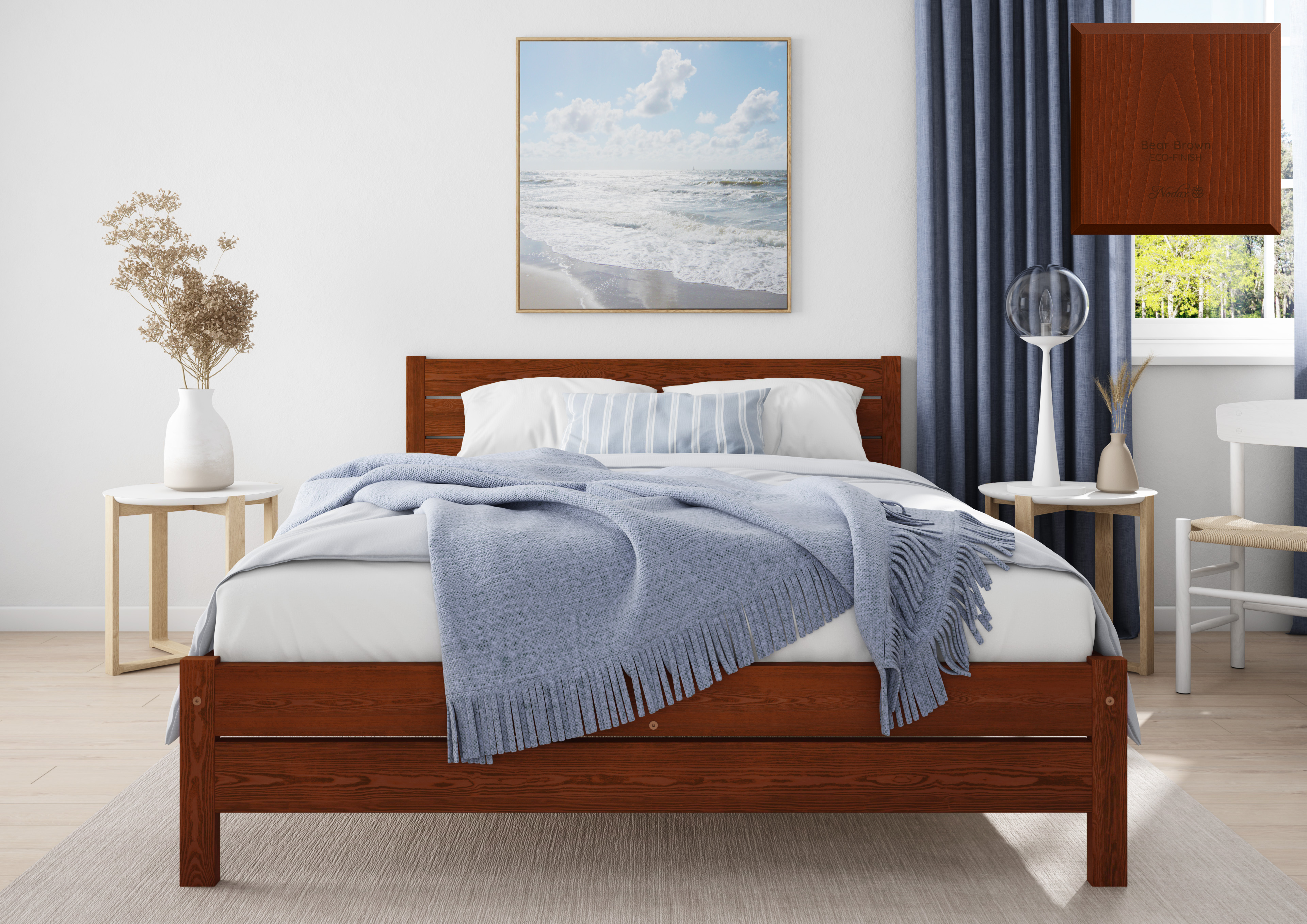 Eco-Finish Colour Wooden Bed Frame Alva (F3)