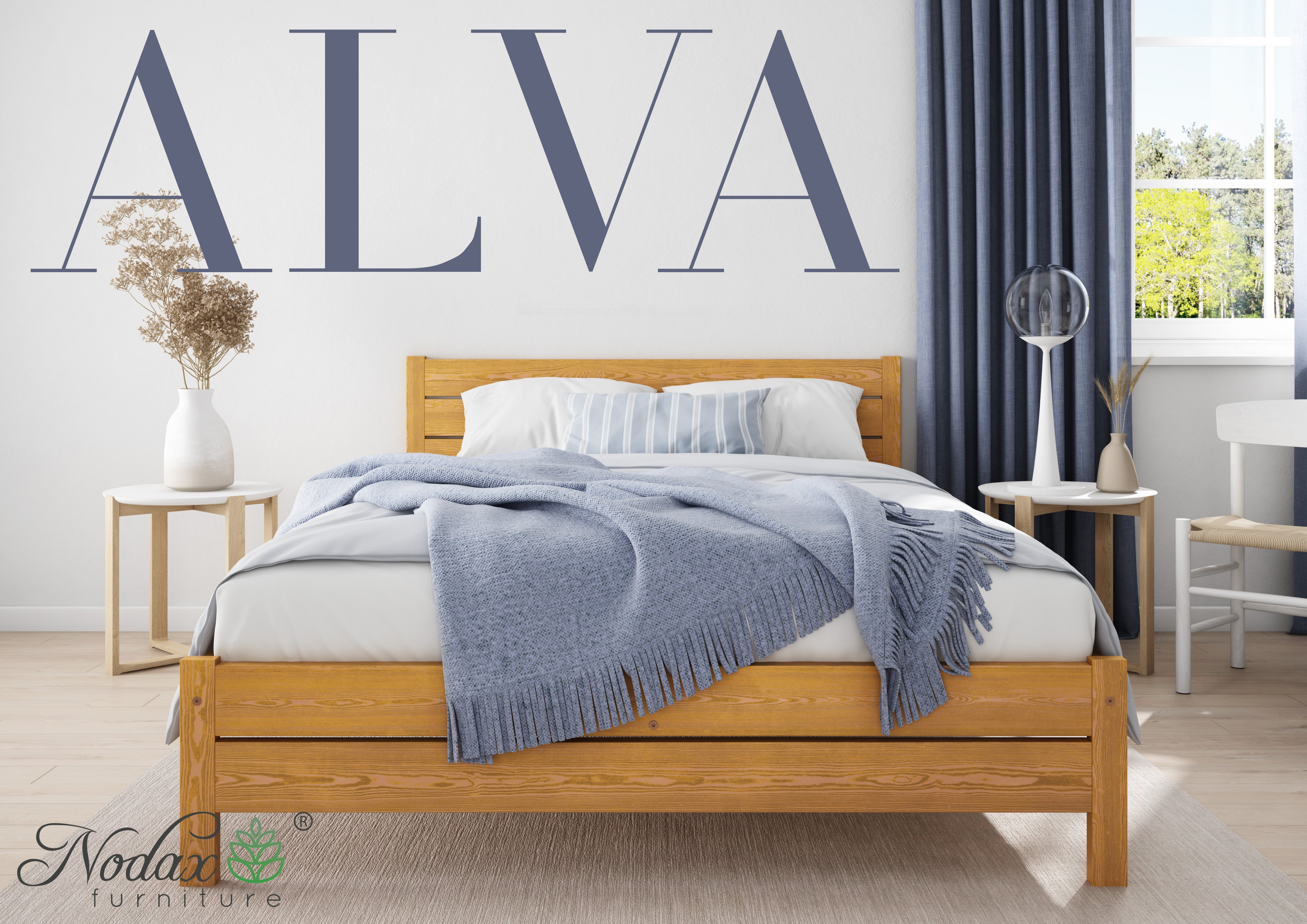 Wooden Bed Frame Alva (F3)