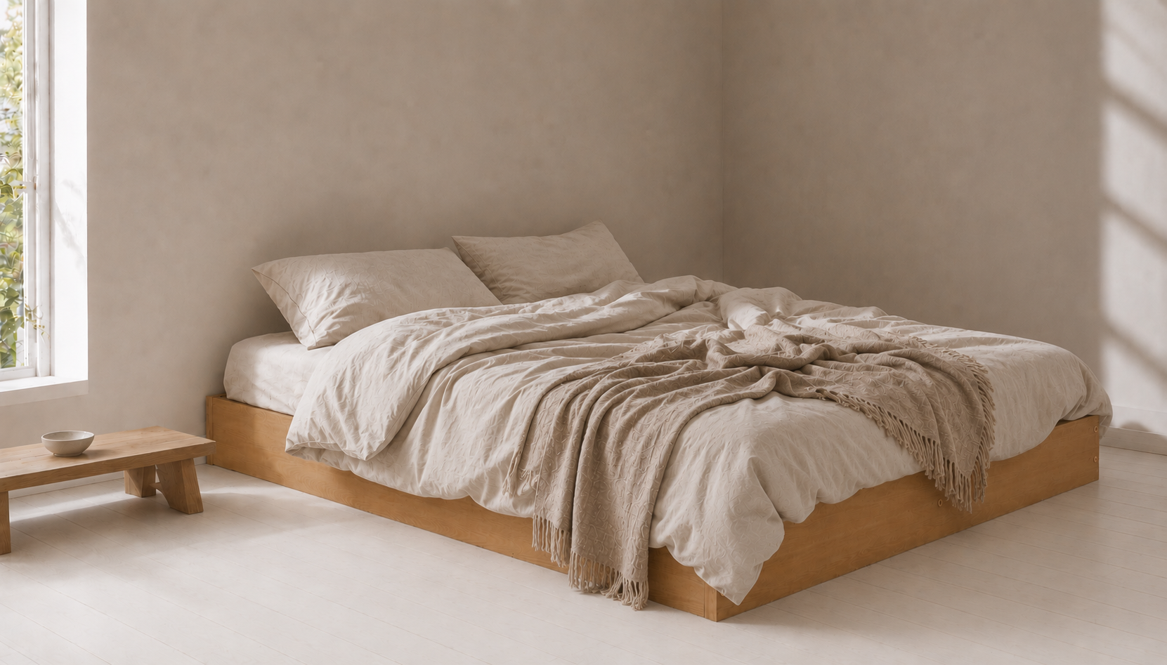 Wooden Bed Frame Zen (F9)