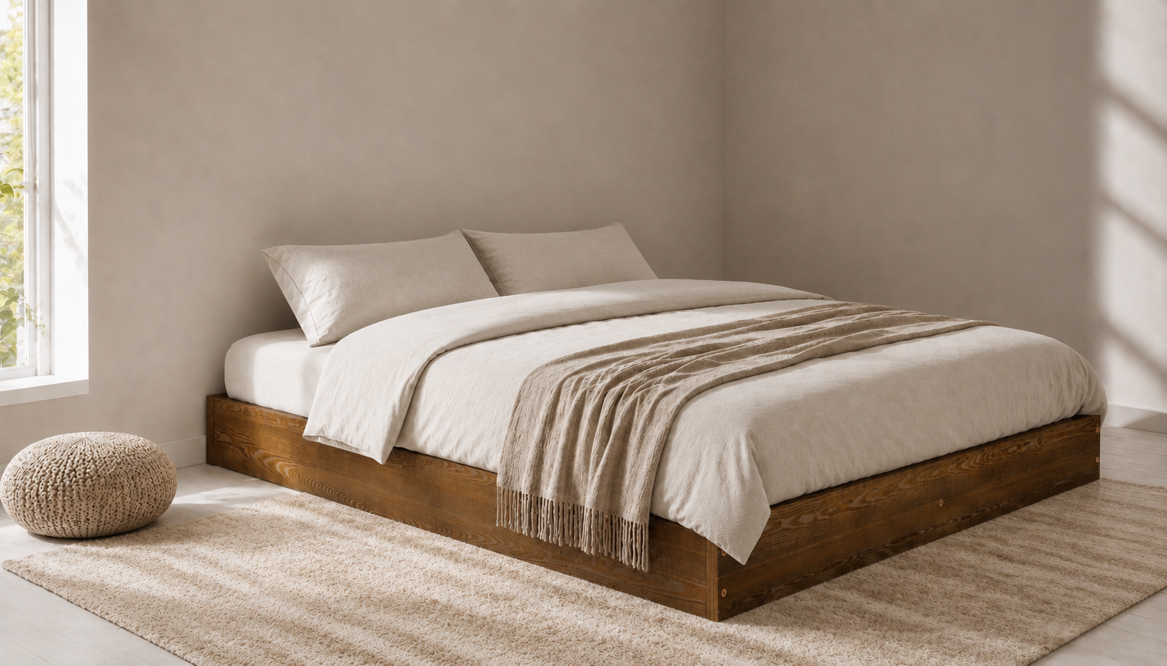 Wooden Bed Frame Zen (F9)
