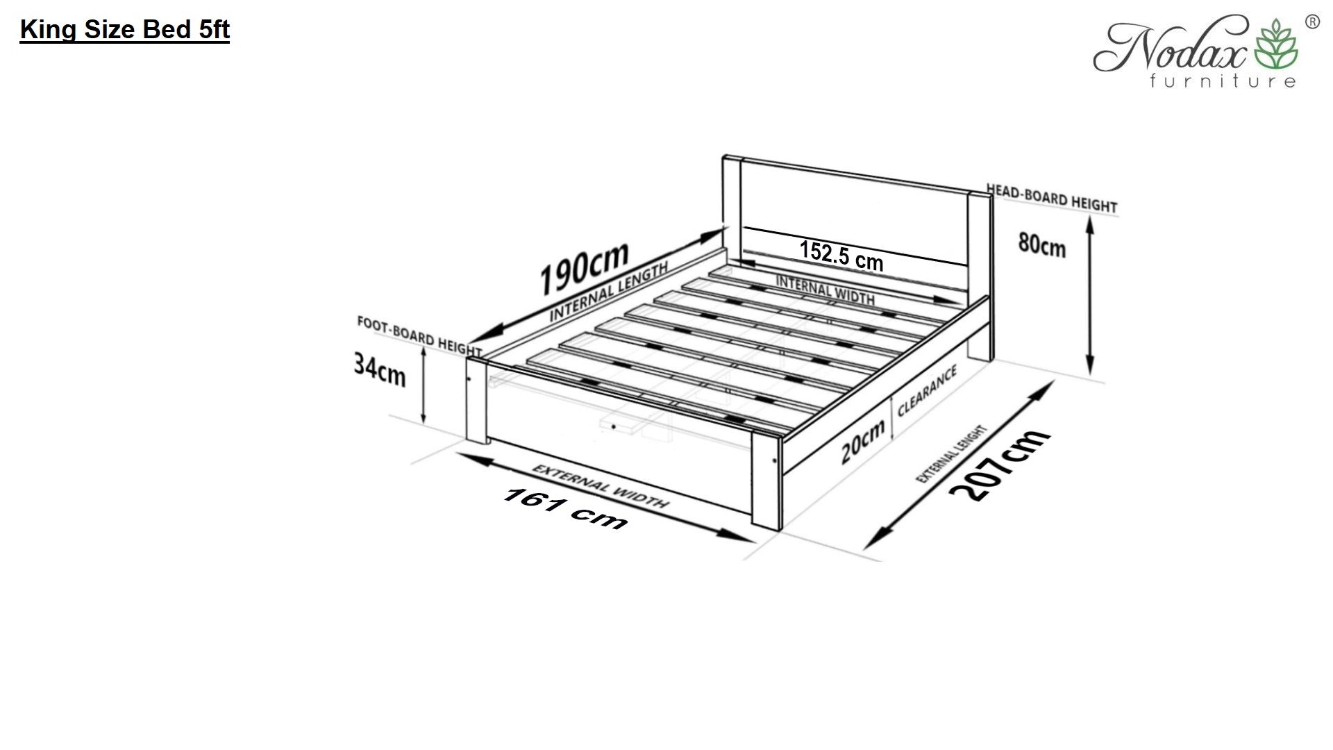 Wooden bed frame Polaris (F11)