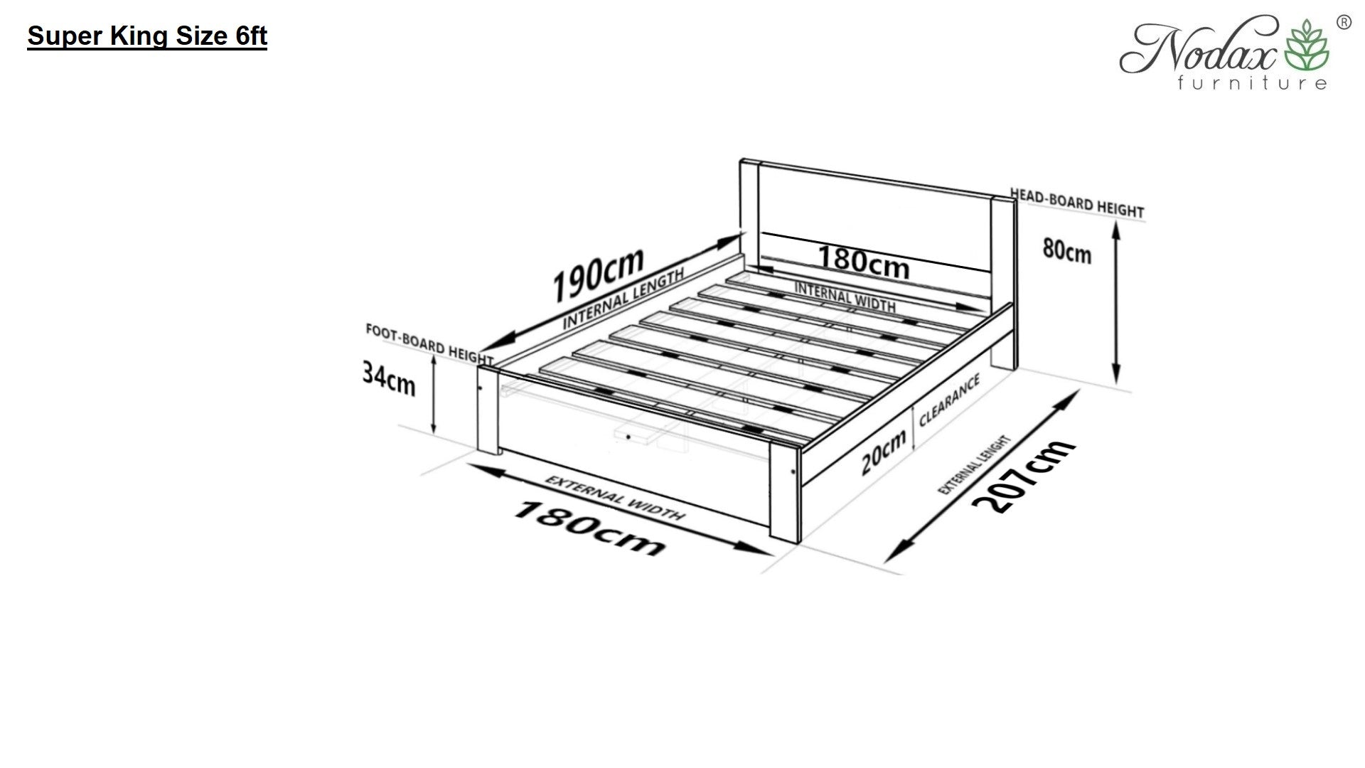 Wooden bed frame Polaris (F11)