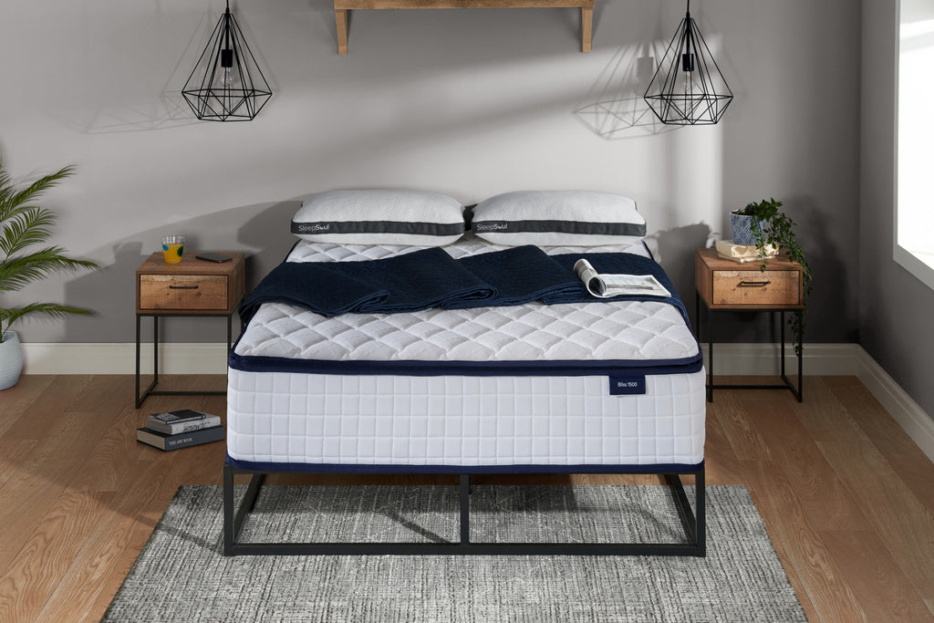 Sleepsoul Bliss 1500 Pocket Spring Mattress 31cm Firm with quilting, soft foam, memory foam and individual pocket springs - buy at Nodax UK