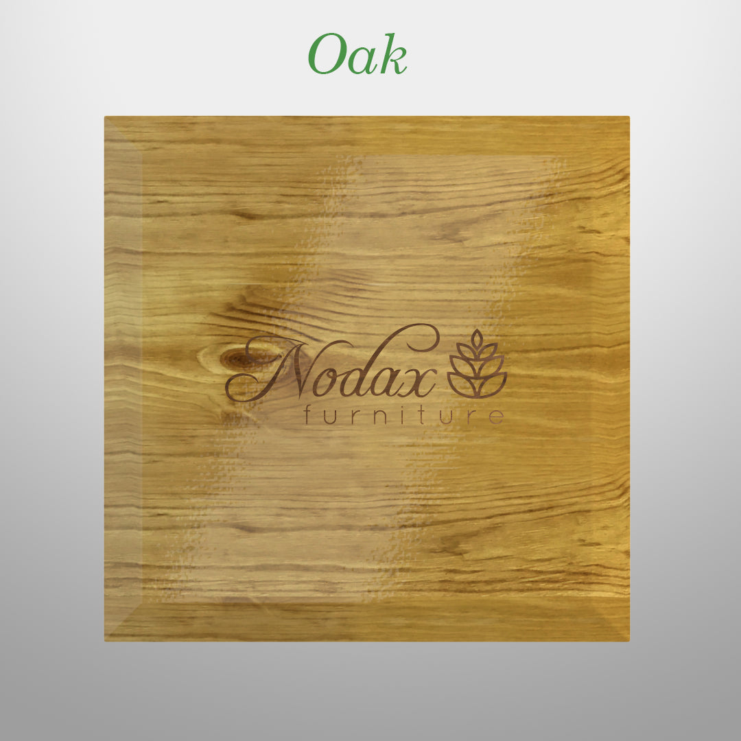 Nodax bedframes Oak finish sample