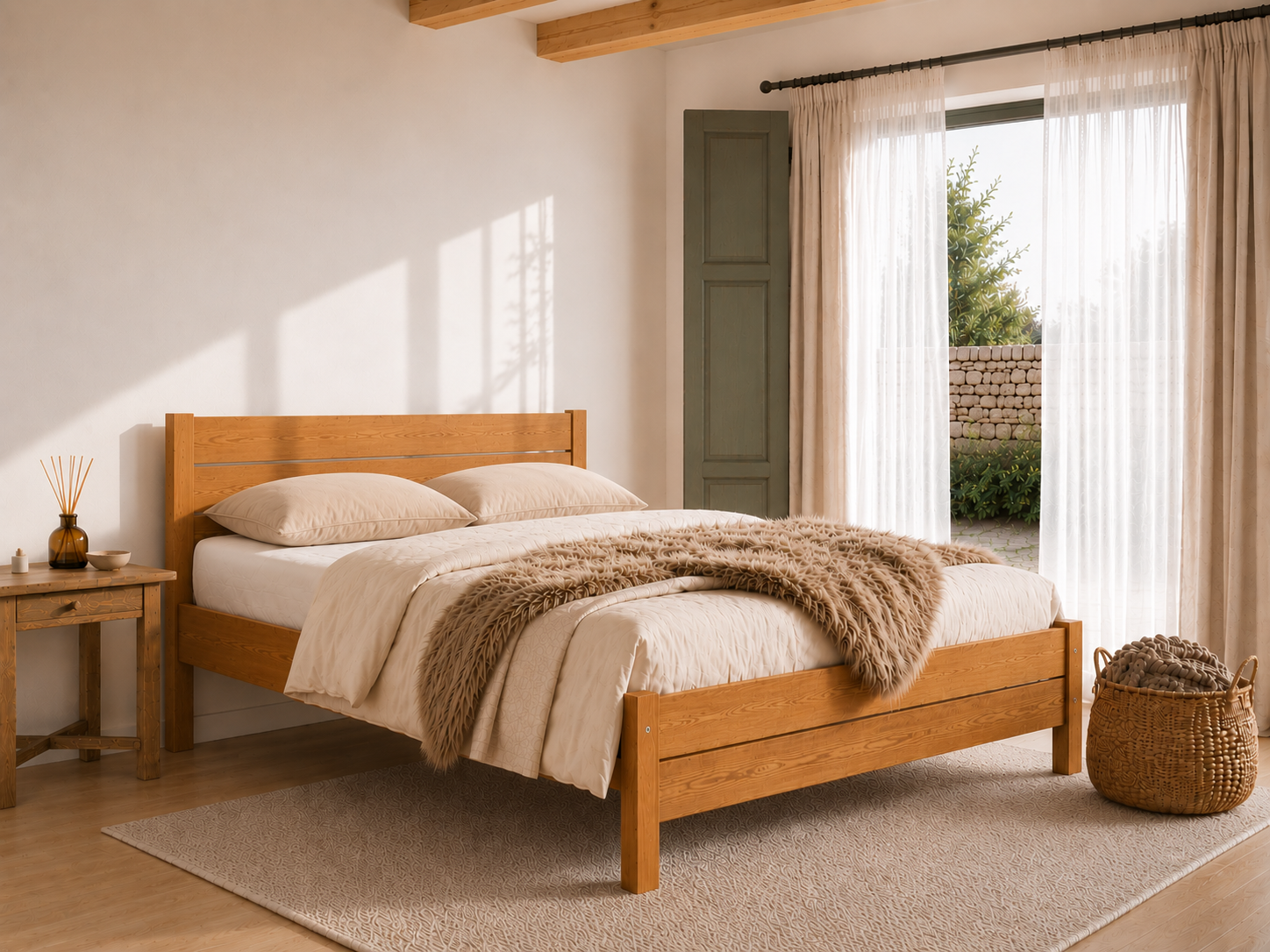 Wooden Bed Frame Alva (F3)