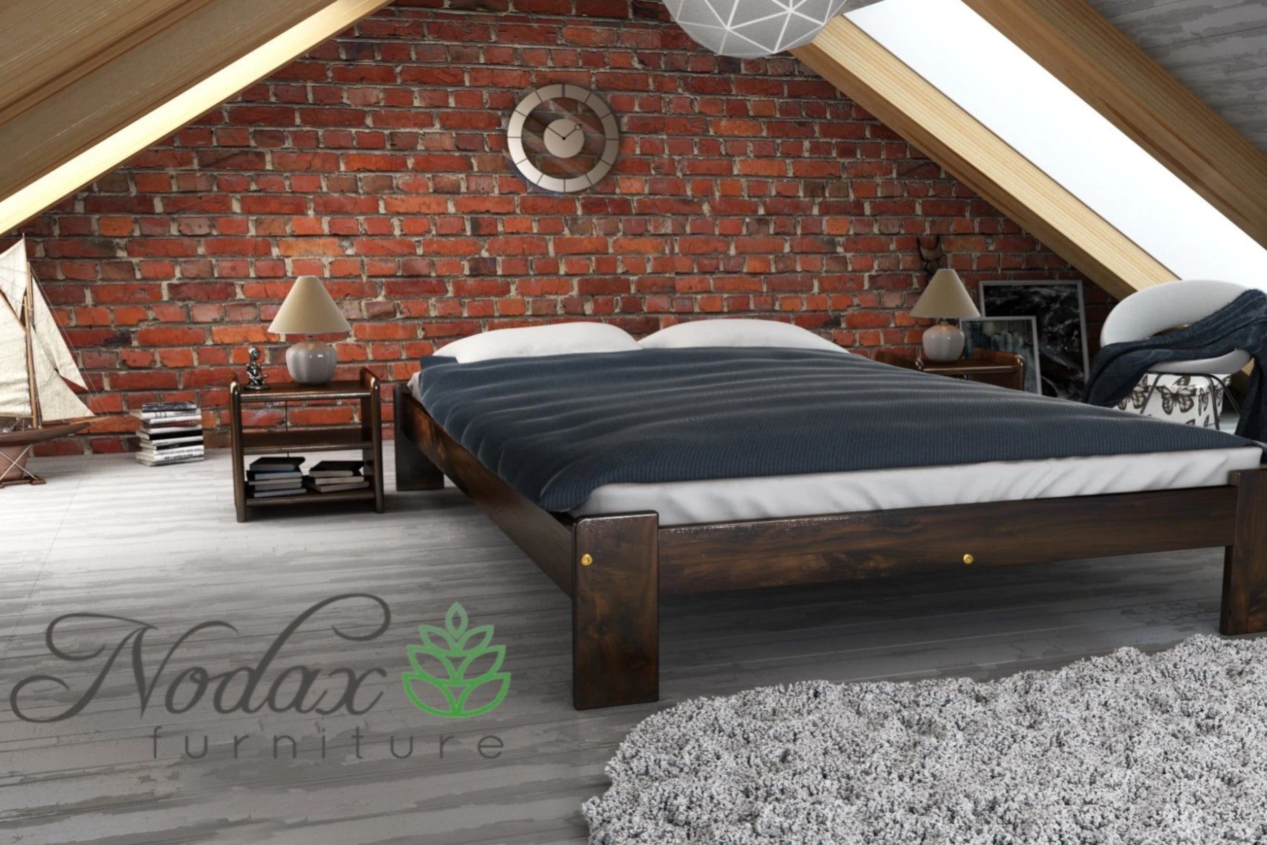 Wooden bed frame Deneb (F15)