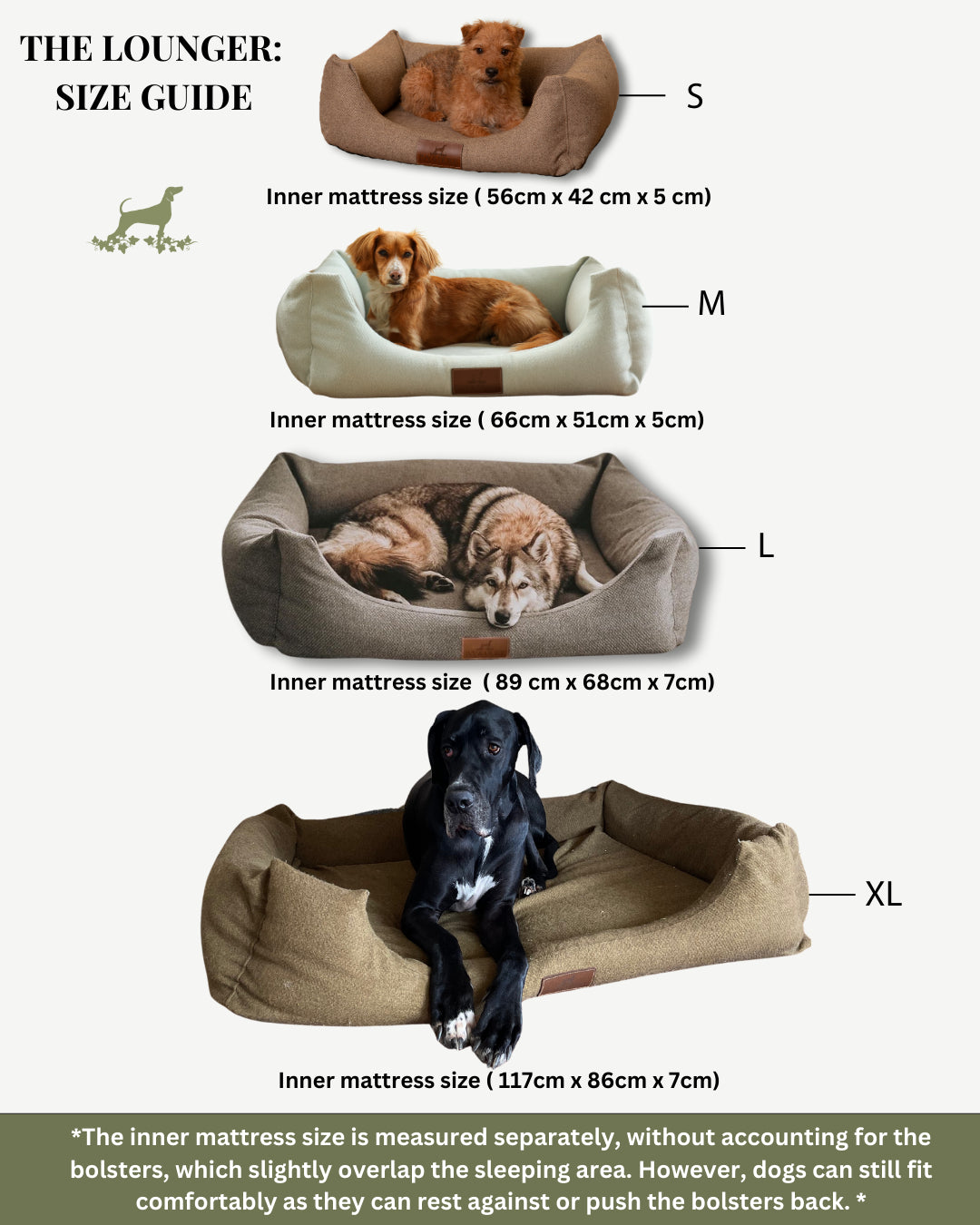 The Lounger Deluxe Dog Bed Extra Large