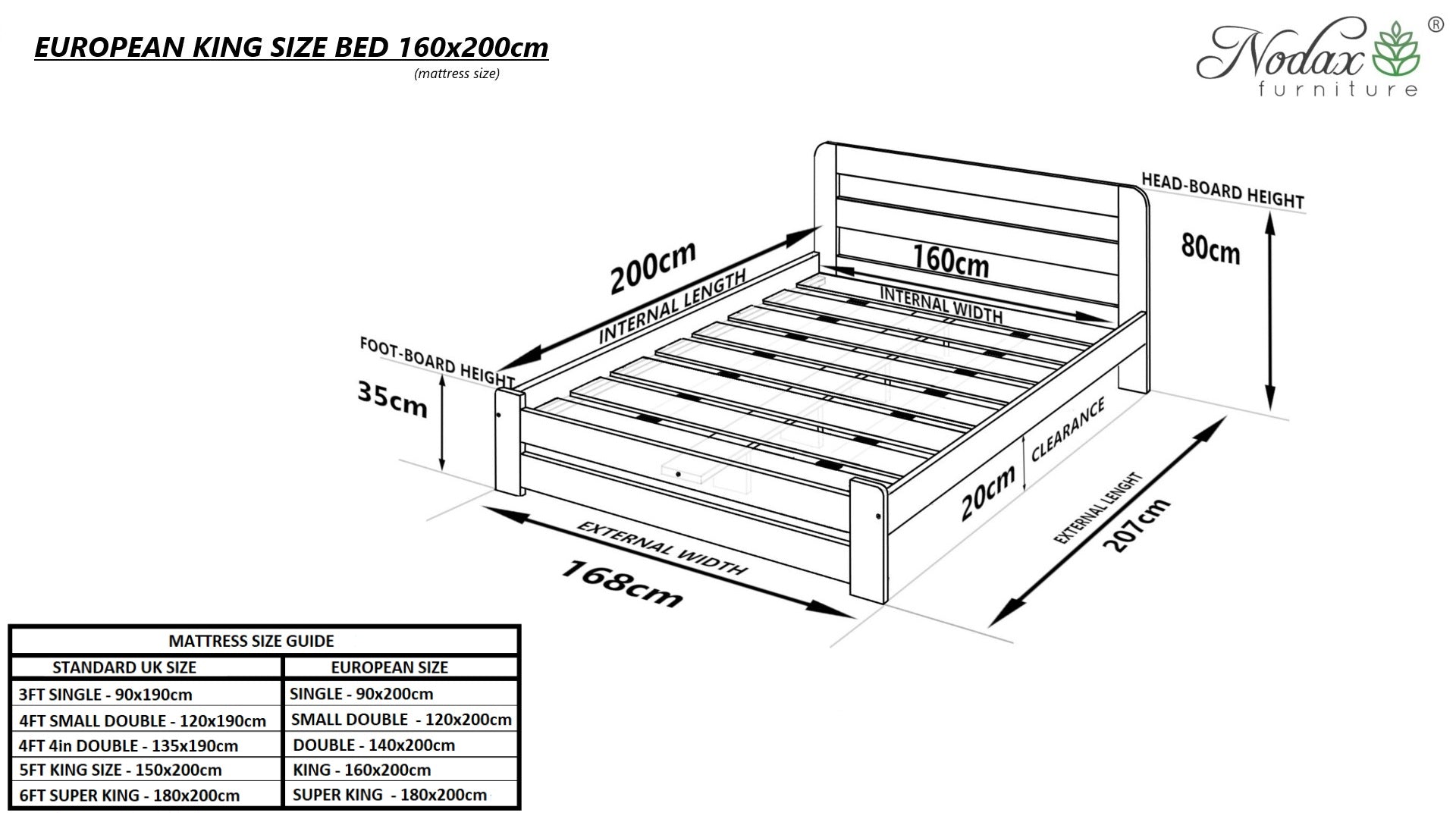 Bed-frame-Aurora-dimensions-160x200-cm