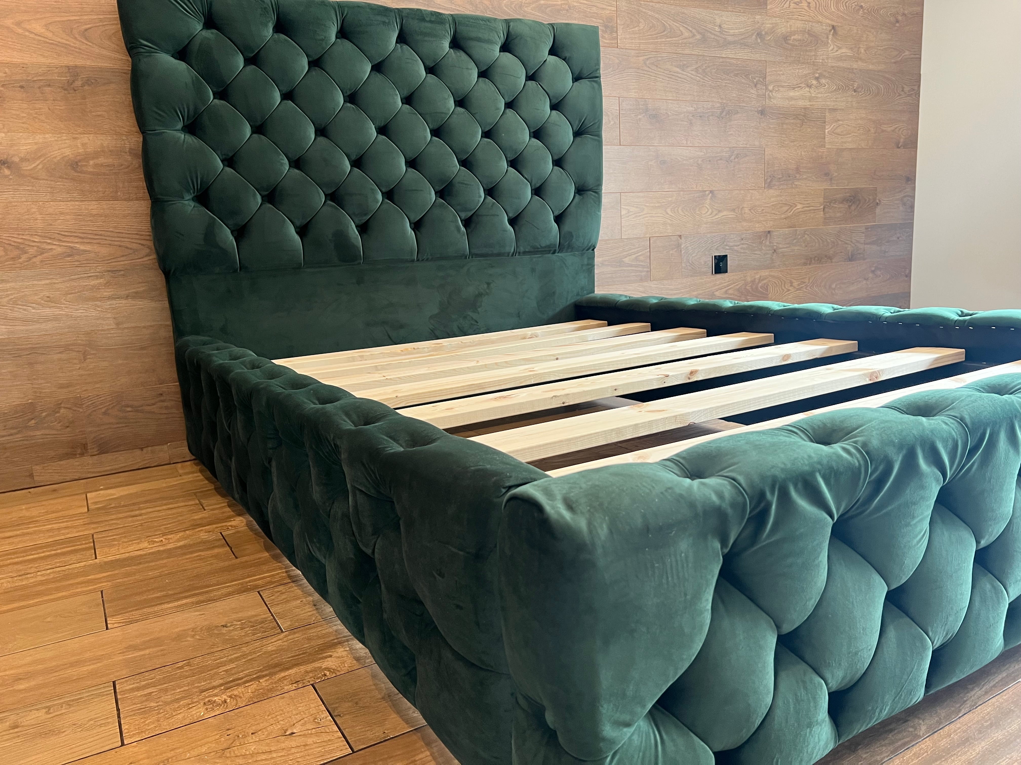 Velvet Bed Frame Forest