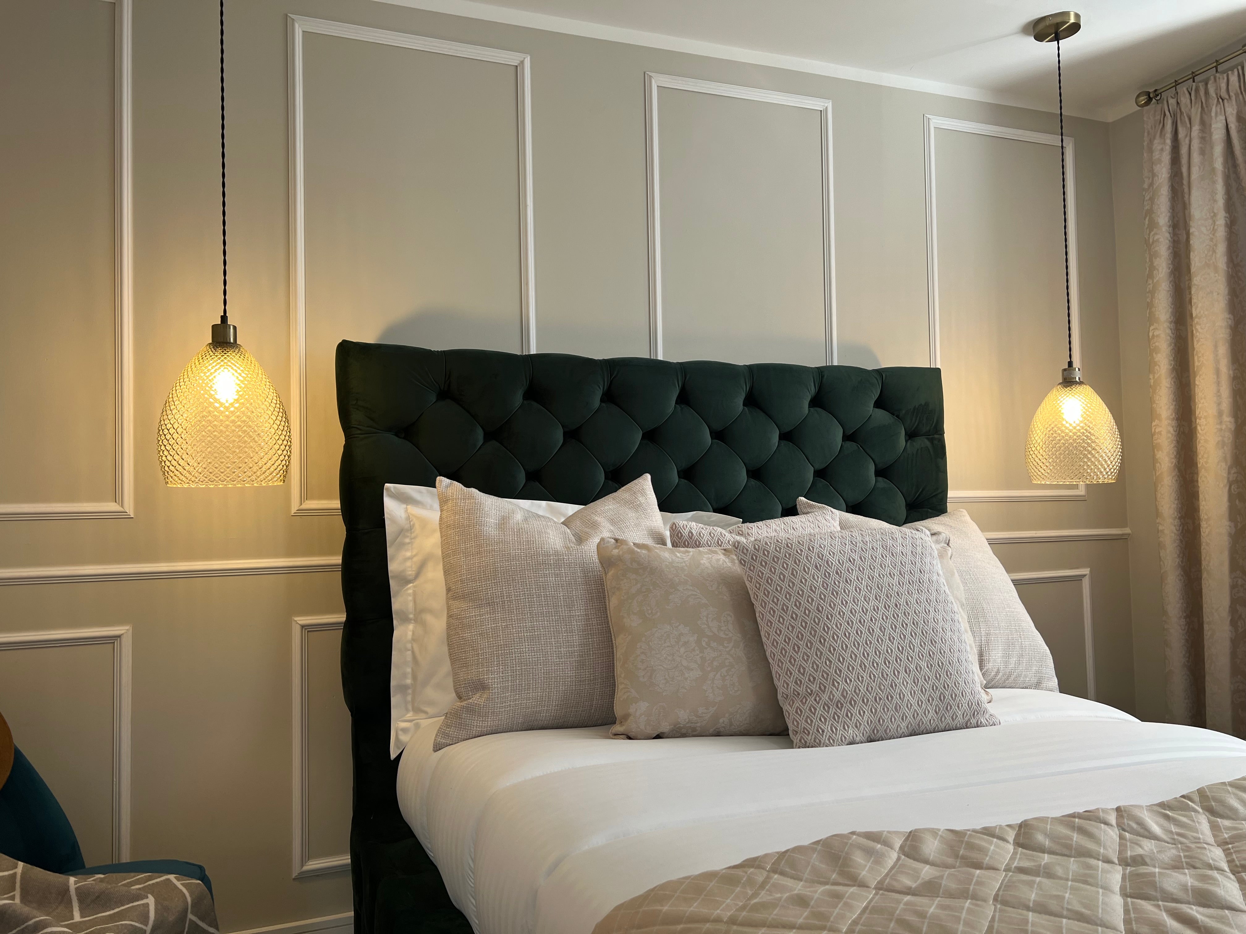 Velvet Bed Frame Forest