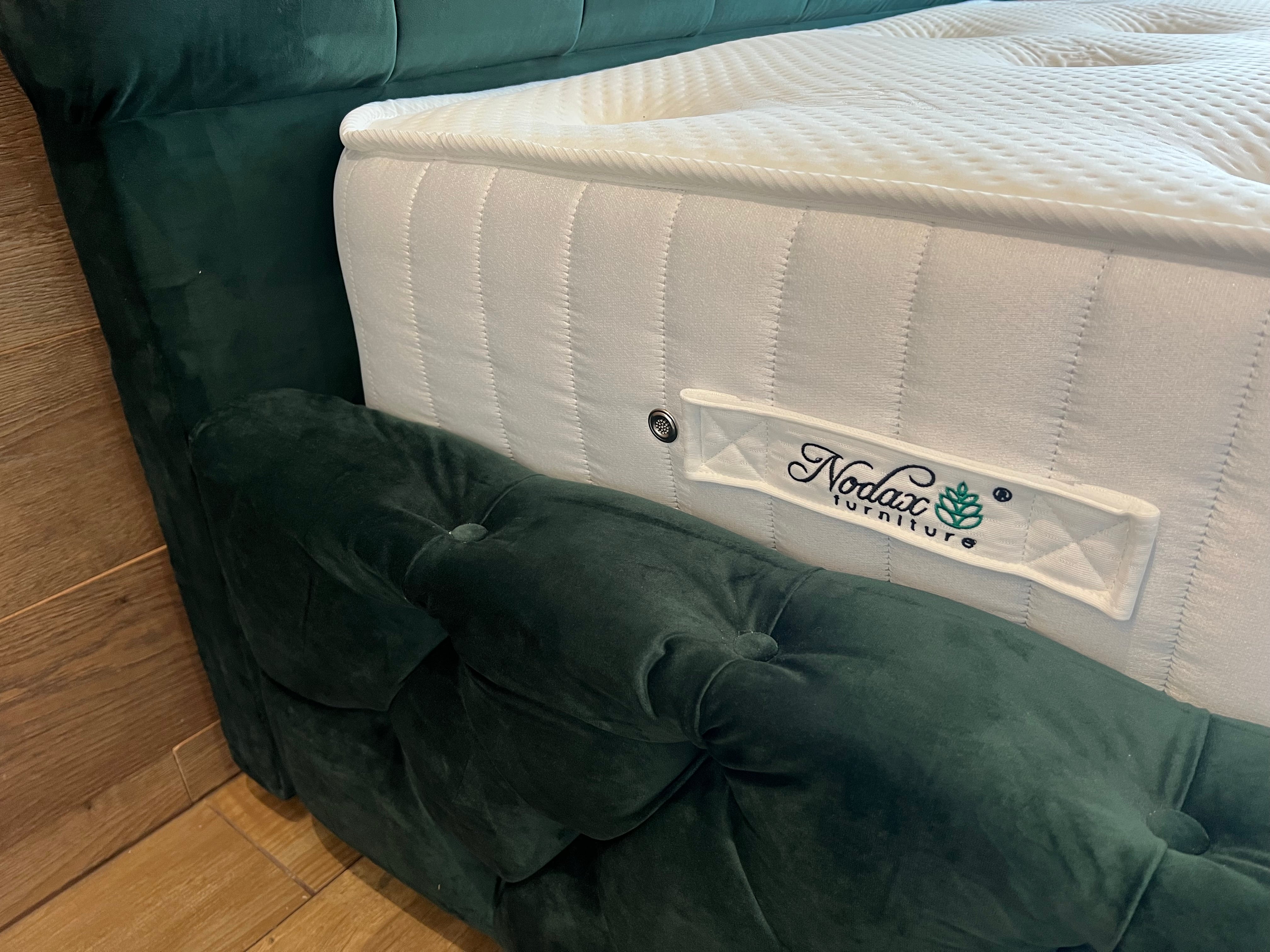 Nodax Standard Pocket Spring 1000 Mattress, affordable,  embroidered handles and air vents and woollen tufts,  27 cm height, soft-medium mattress.