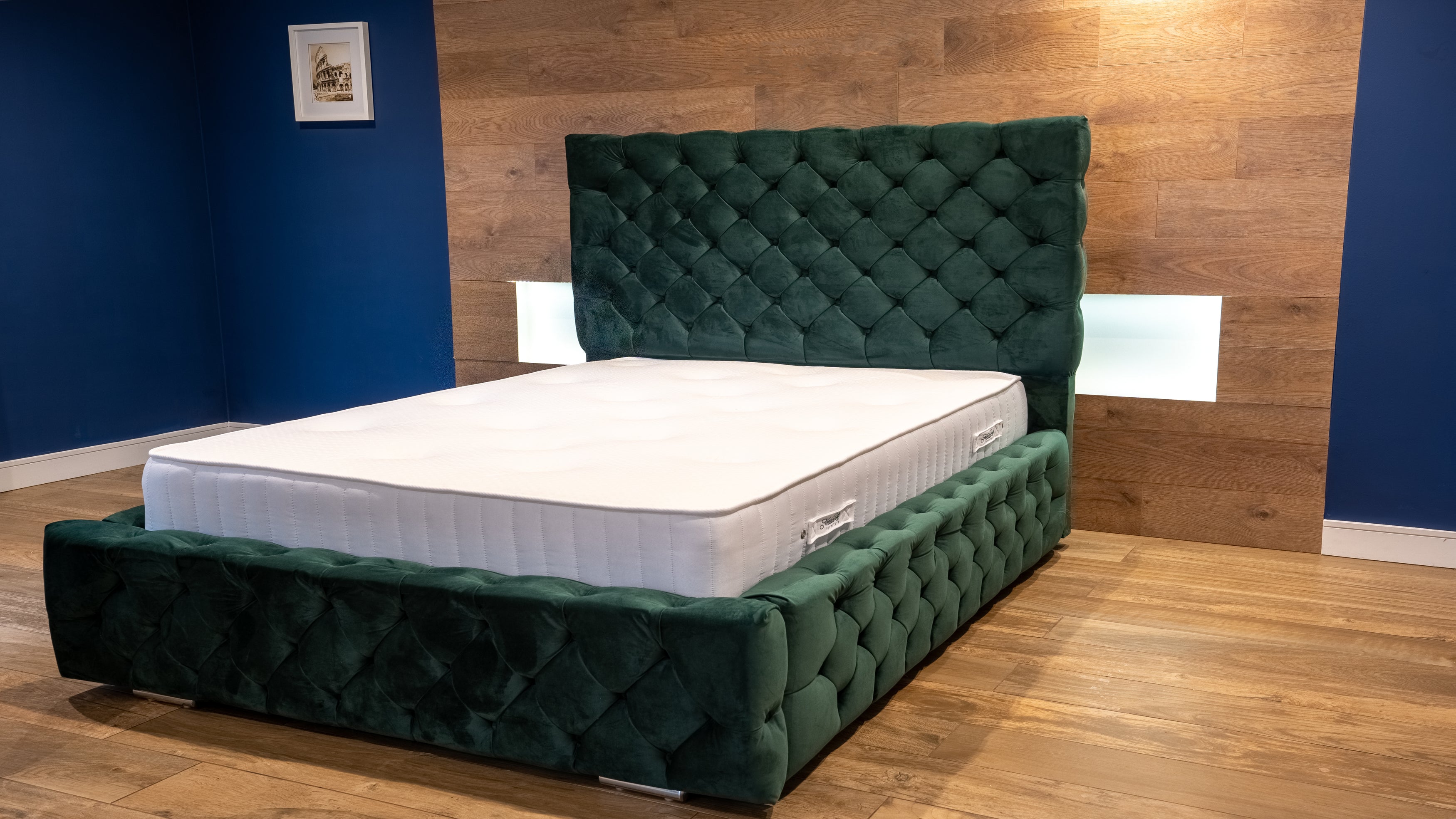 Velvet Bed Frame Forest