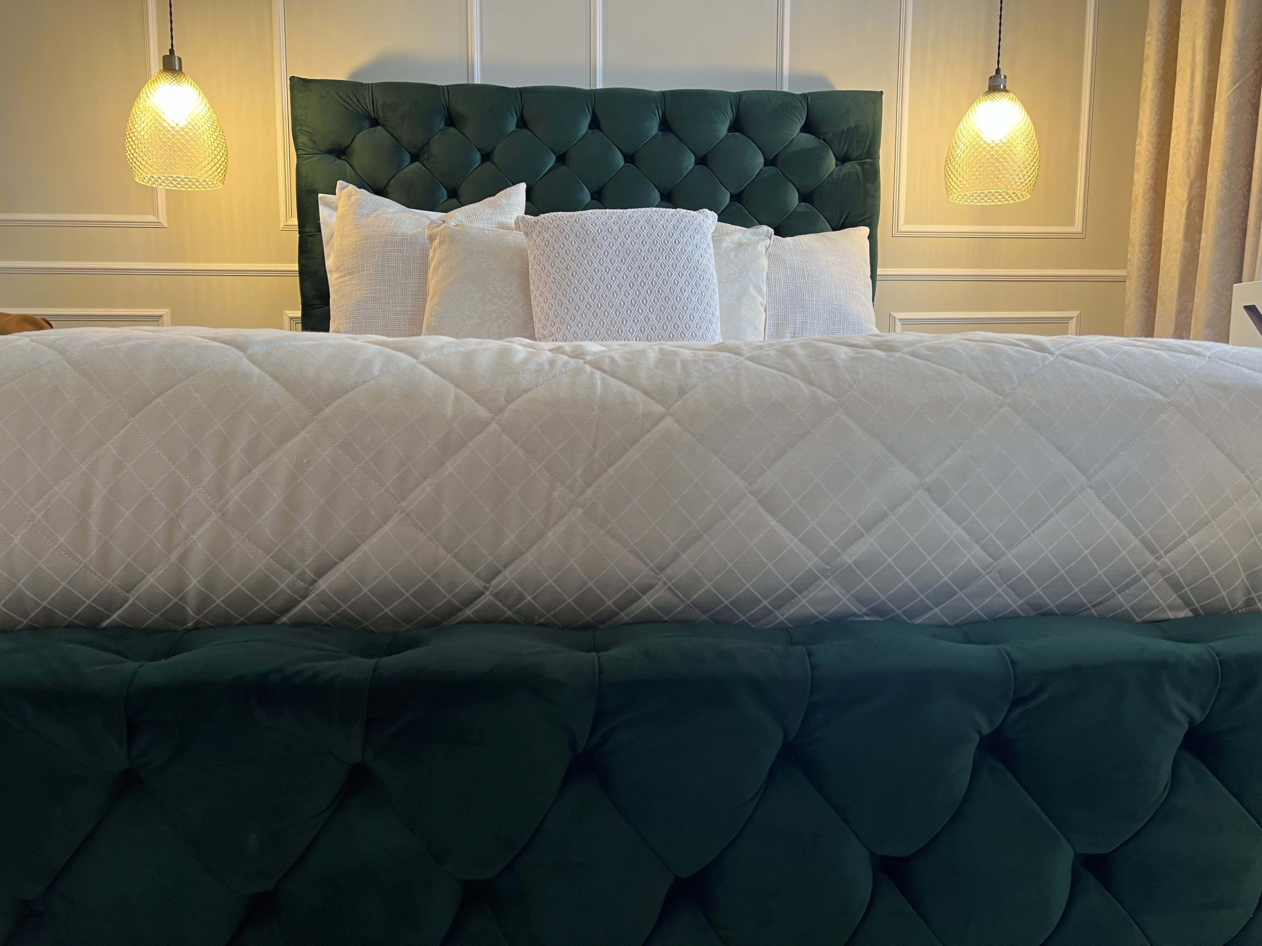 Velvet Bed Frame Forest