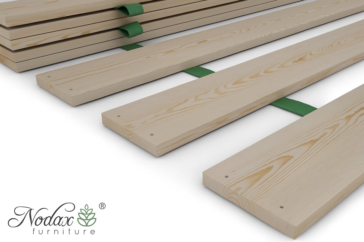 Nodax solid wooden slats for bed frames