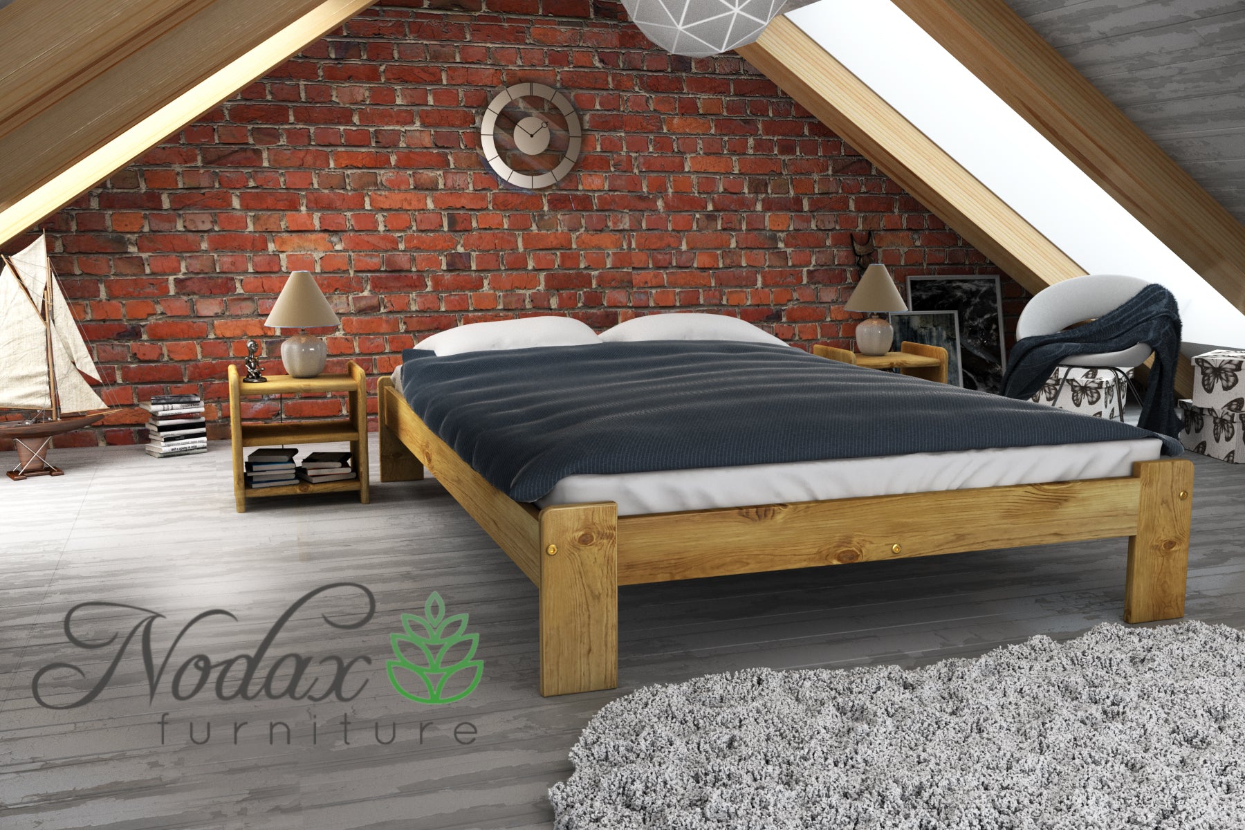 Wooden-bed-frame-Oak-Deneb