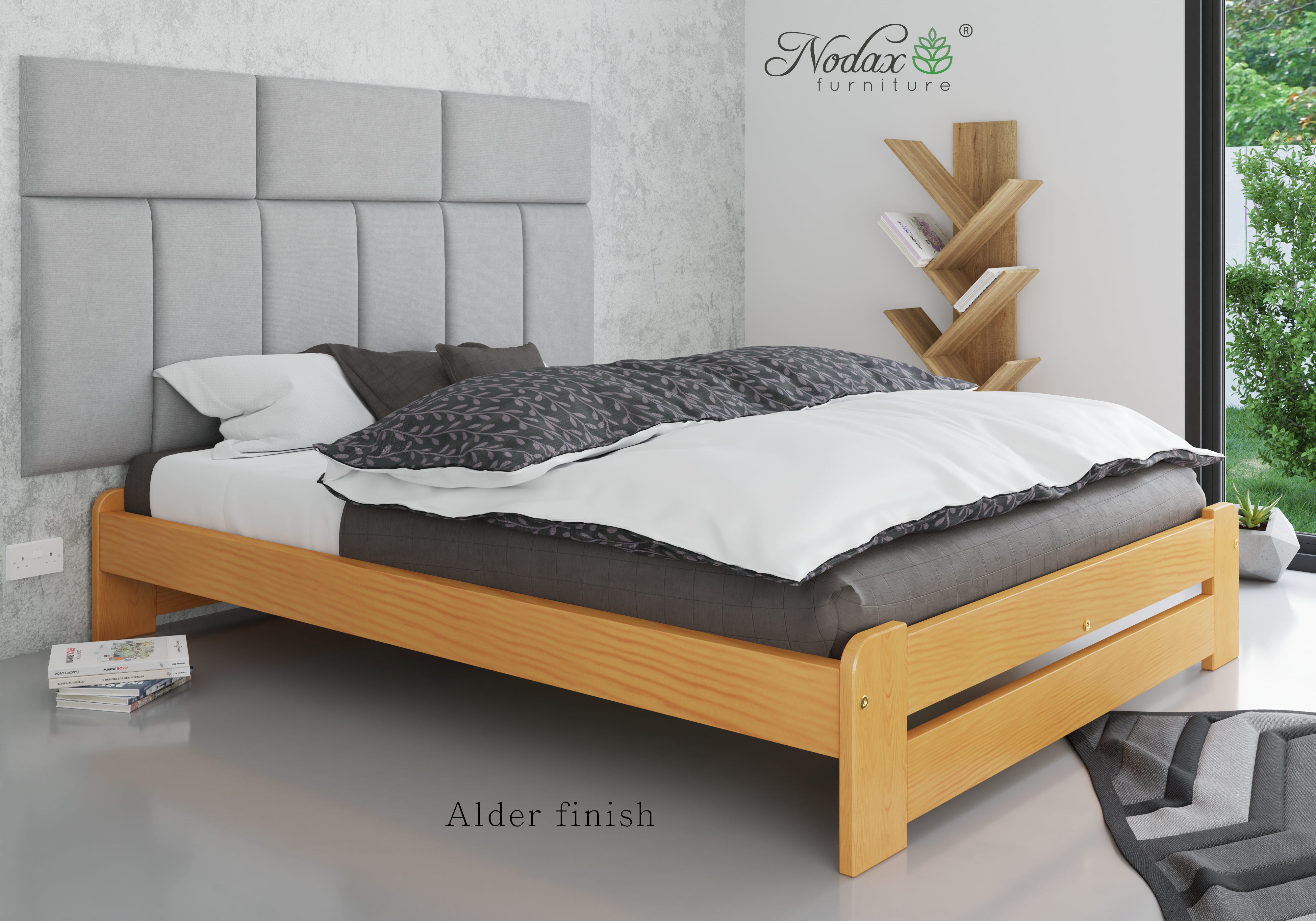 Wooden bed frame Vega F3 Nodax Handmade Bed Frame